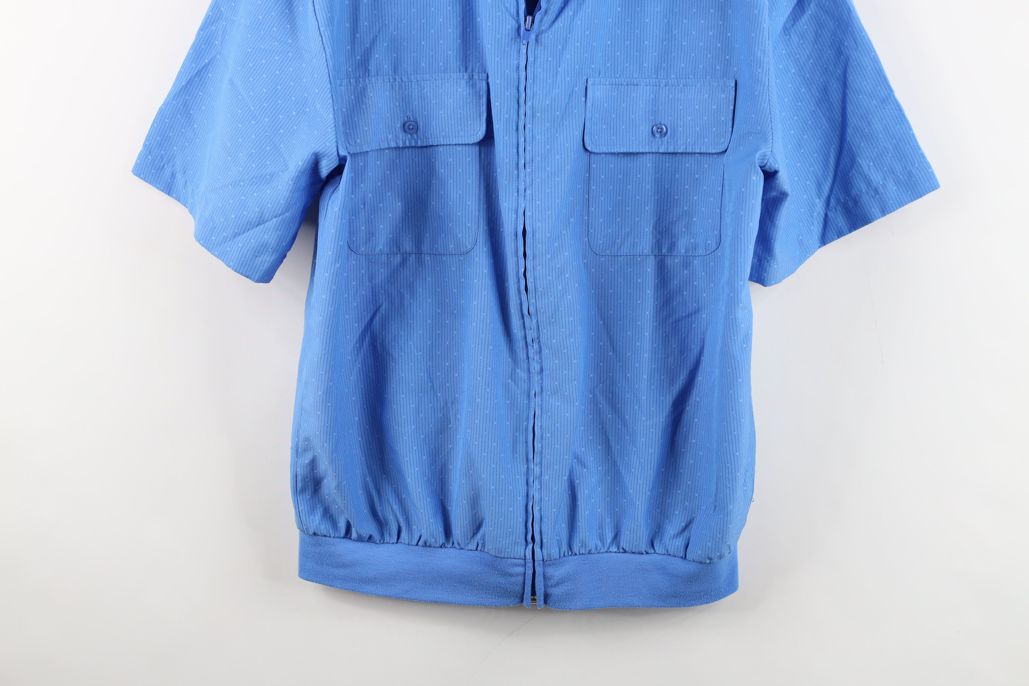 Vintage Vintage 90s Streetwear Striped Short Sleeve Zip Shirt Jacket Size US M / EU 48-50 / 2 - 3 Thumbnail
