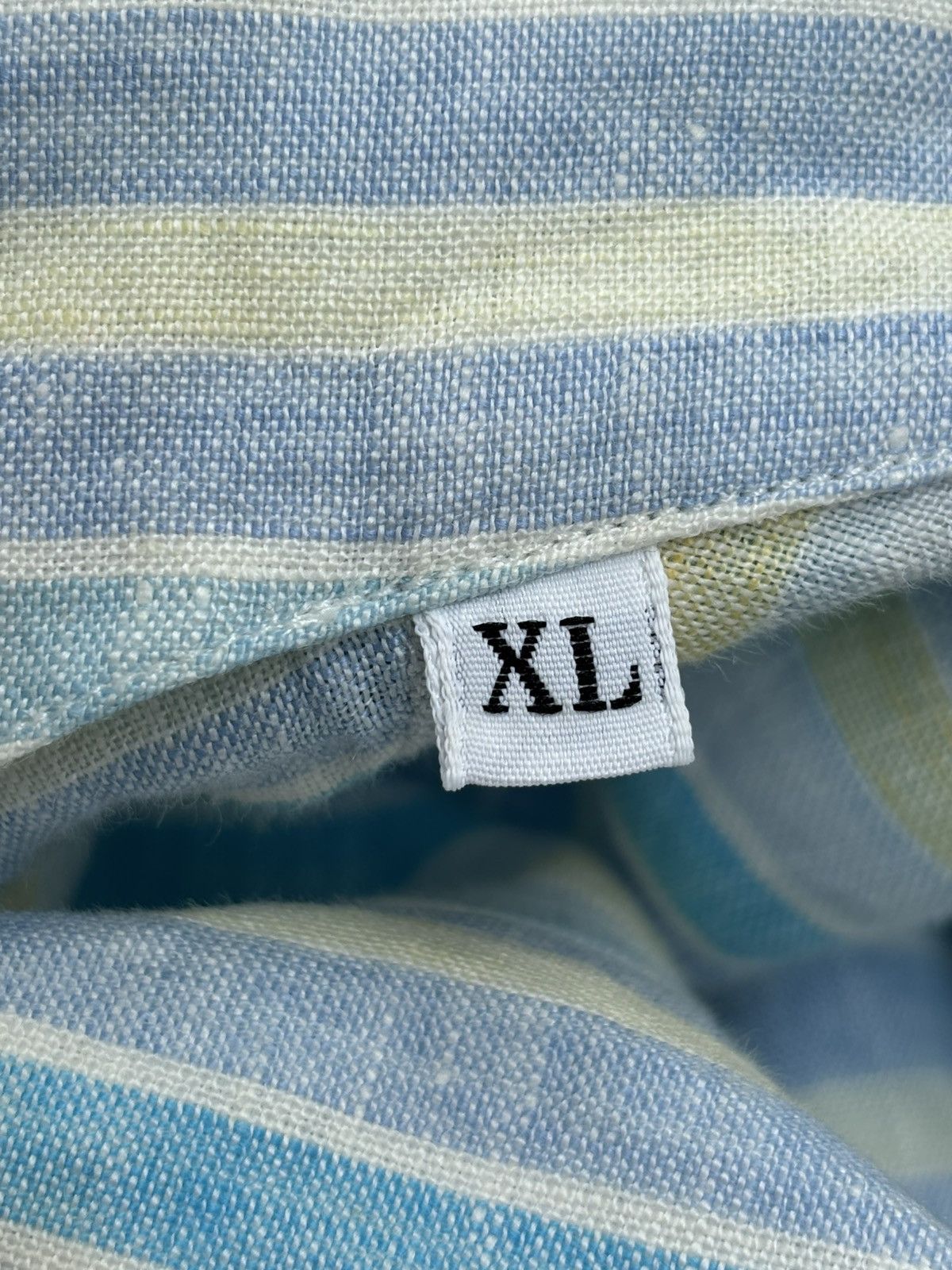 Loro Piana Striped Linen Shirt Size US XL / EU 56 / 4 - 11 Thumbnail