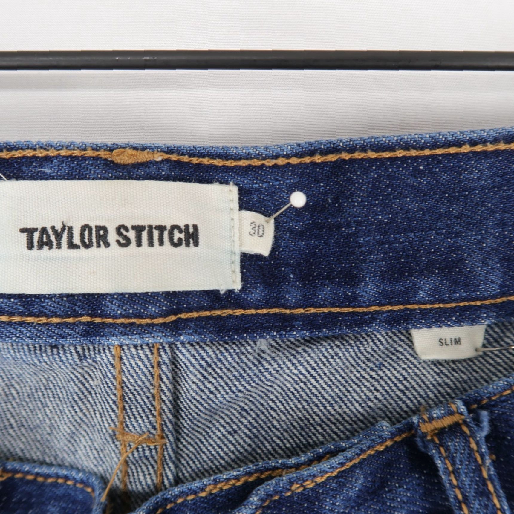 Taylor Stitch Taylor Stitch Jeans Mens 30 Blue Slim Denim Button Fly 5-Pocket Organic Cotton Selvedge Modern Straight Size US 30 / EU 46 - 7 Thumbnail