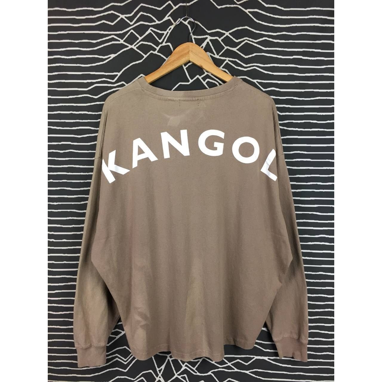 Kangol × Vintage Kangol Spell Out Logo Curved Hem Oversized Longsleeve Tee Size US L / EU 52-54 / 3 - 1 Thumbnail