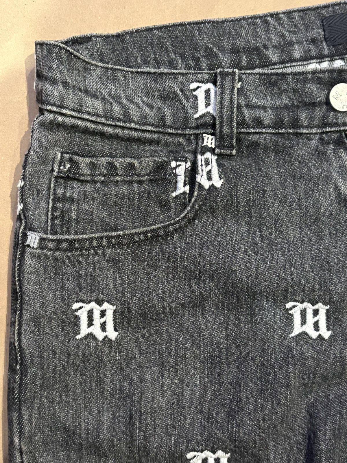 Misbhv Misbhv Monogram Denim Pants Size US 30 / EU 46 - 4 Thumbnail