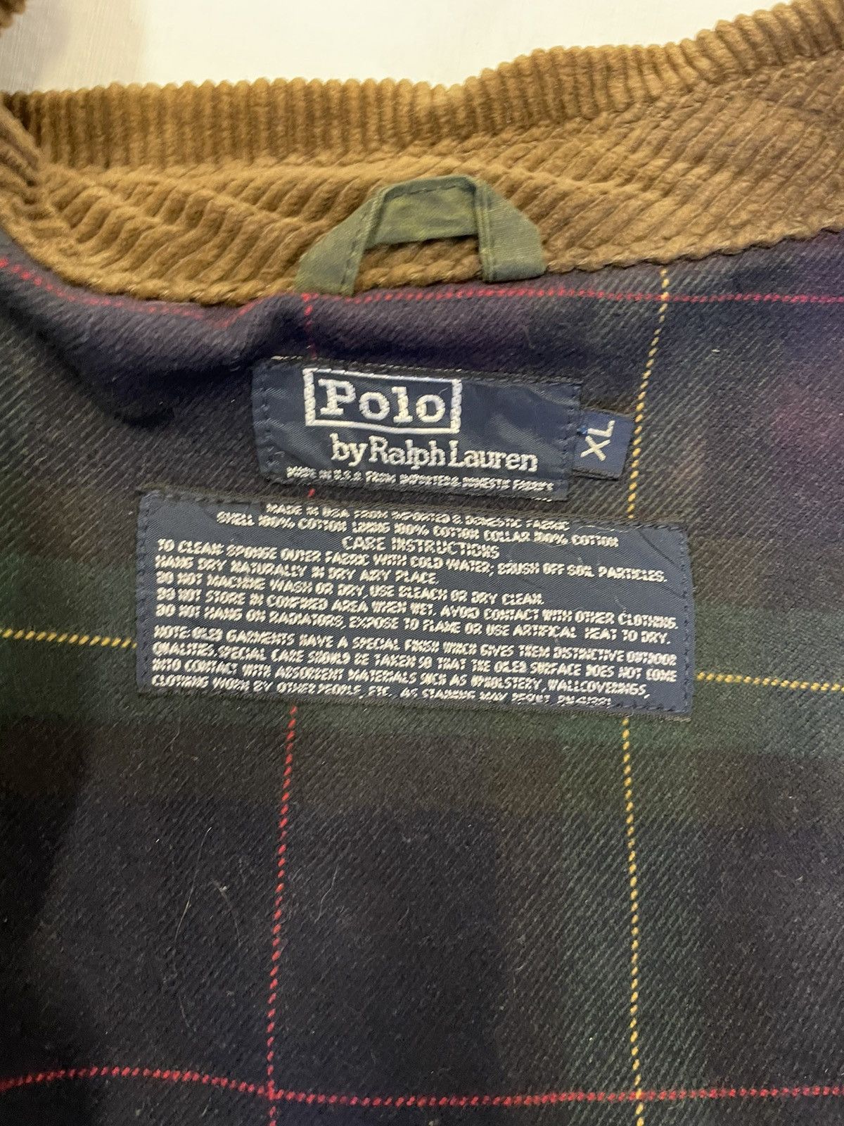 Polo Ralph Lauren × Vintage Vintage Oil Cloth Hunting Jacket Size US XL / EU 56 / 4 - 10 Thumbnail