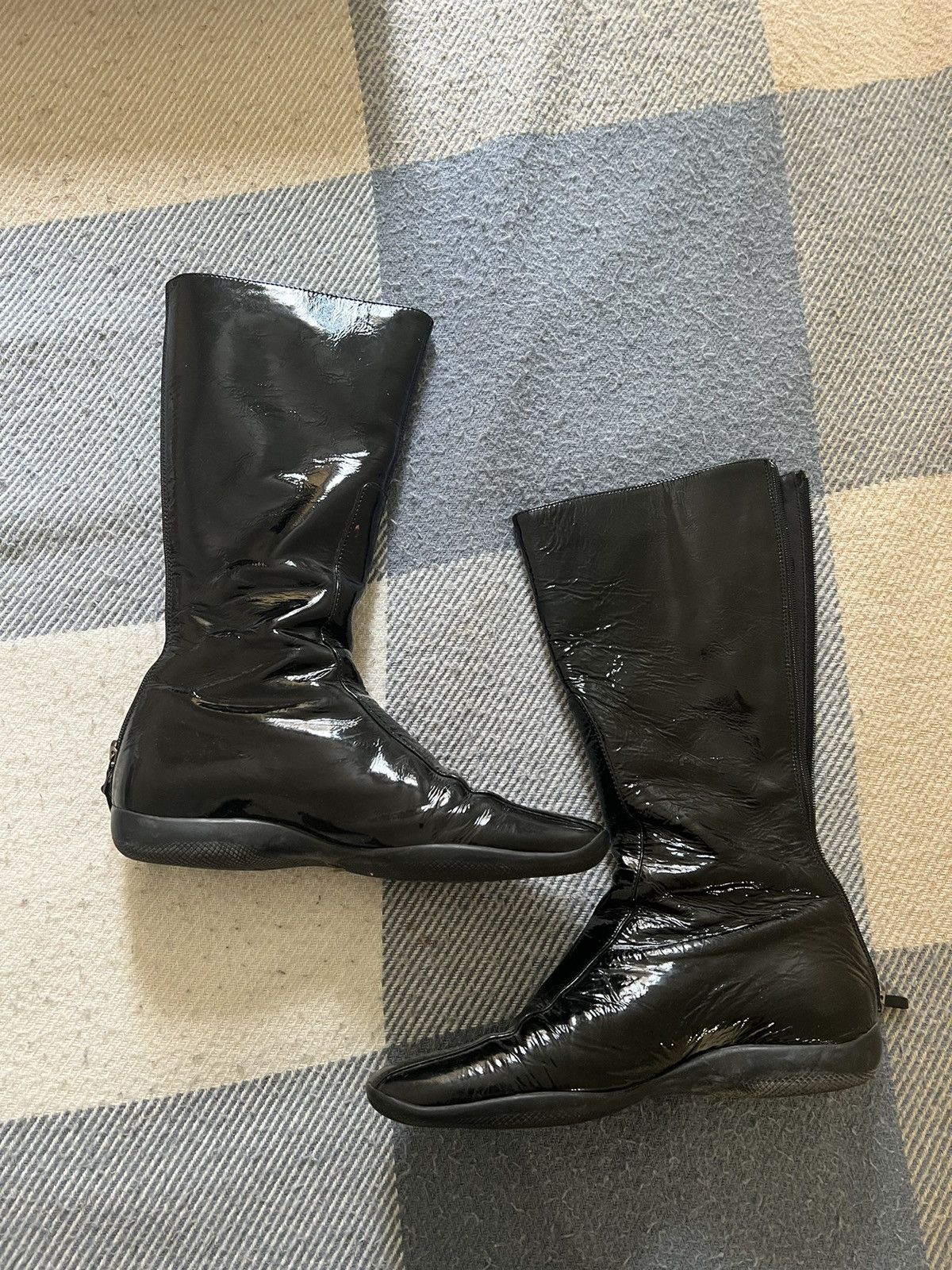 Prada linea hotsell rossa boots