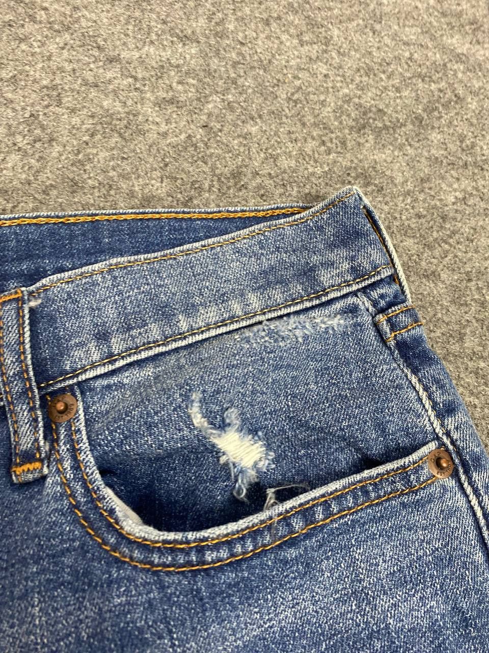 Gap gap japanese brand paint splatter distressed denim Size 36" / US 14 / IT 50 - 12 Thumbnail