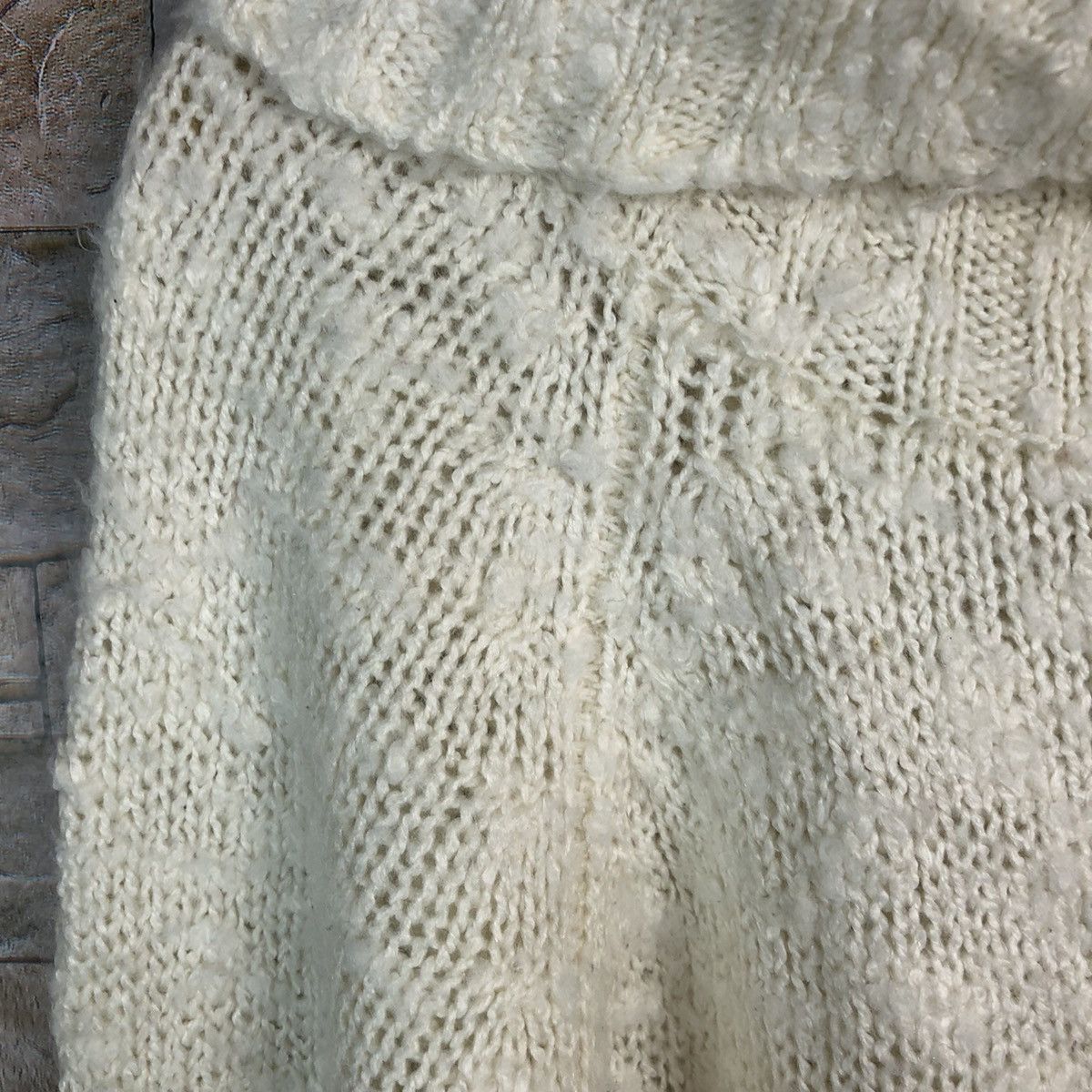 Homespun Knitwear × Japanese Brand C.O.L.Z.A Turtle Neck White Knitwear #A776 Size M / US 6-8 / IT 42-44 - 9 Thumbnail