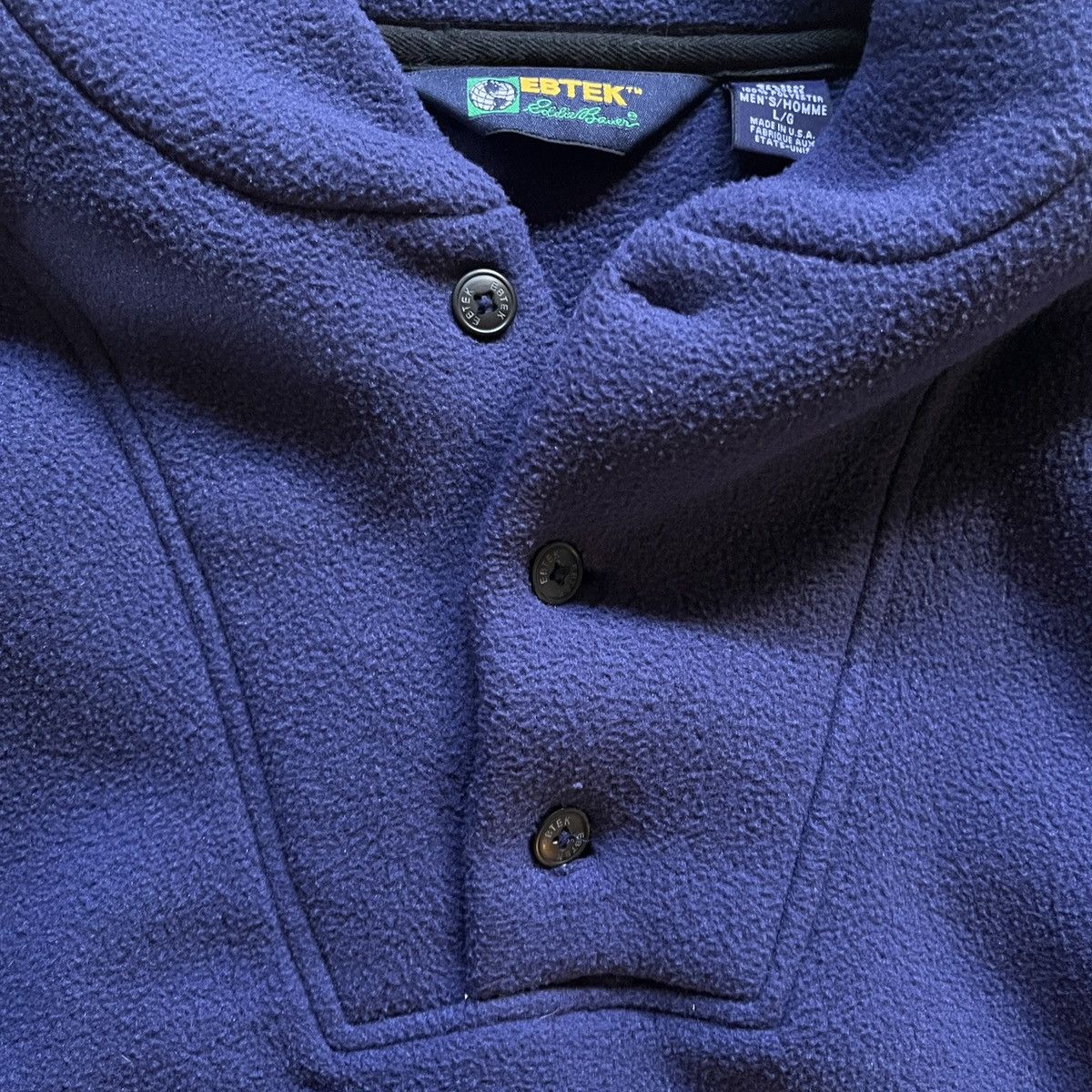Ebtek 1/4 Polartec Fleece Pullover Jacket vtg usa