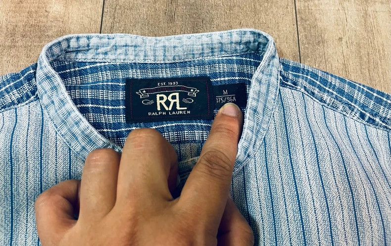 RRL Ralph Lauren RRL Ralph Lauren Blue striped retro American shirt Size US M / EU 48-50 / 2 - 3 Thumbnail