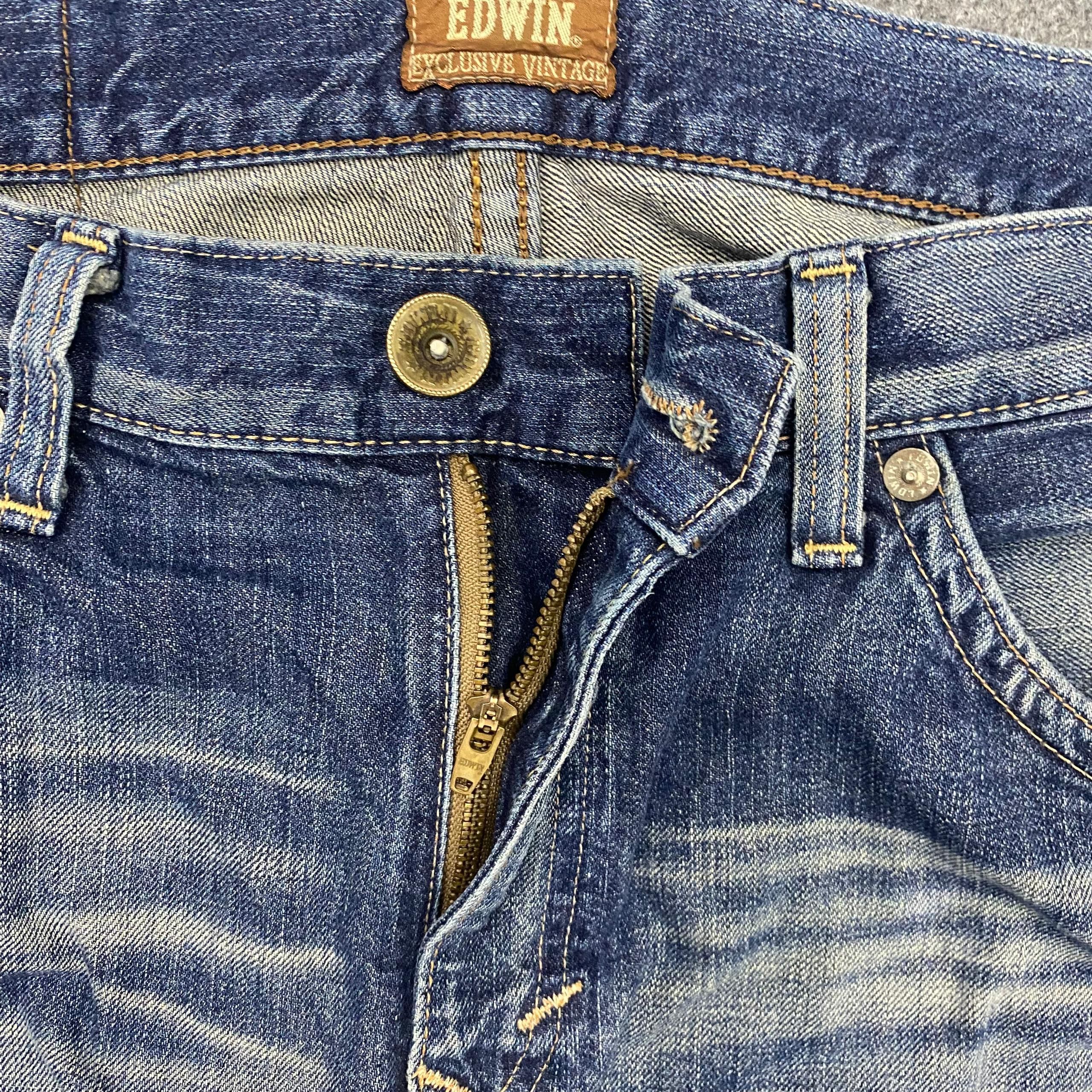 Edwin 💥Best Offer💥Edwin Exclusive Vintage Distressed Denim Size US 36 / EU 52 - 11 Thumbnail