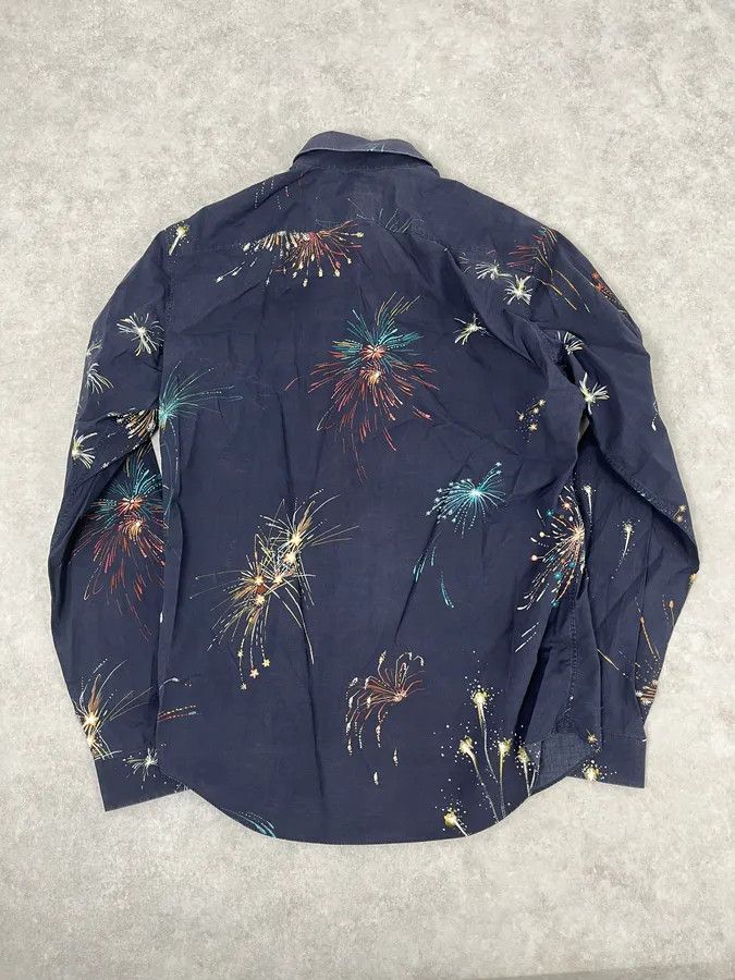Valentino 2000s Valentino Fireworks Black Shirt Size US M / EU 48-50 / 2 - 4 Thumbnail