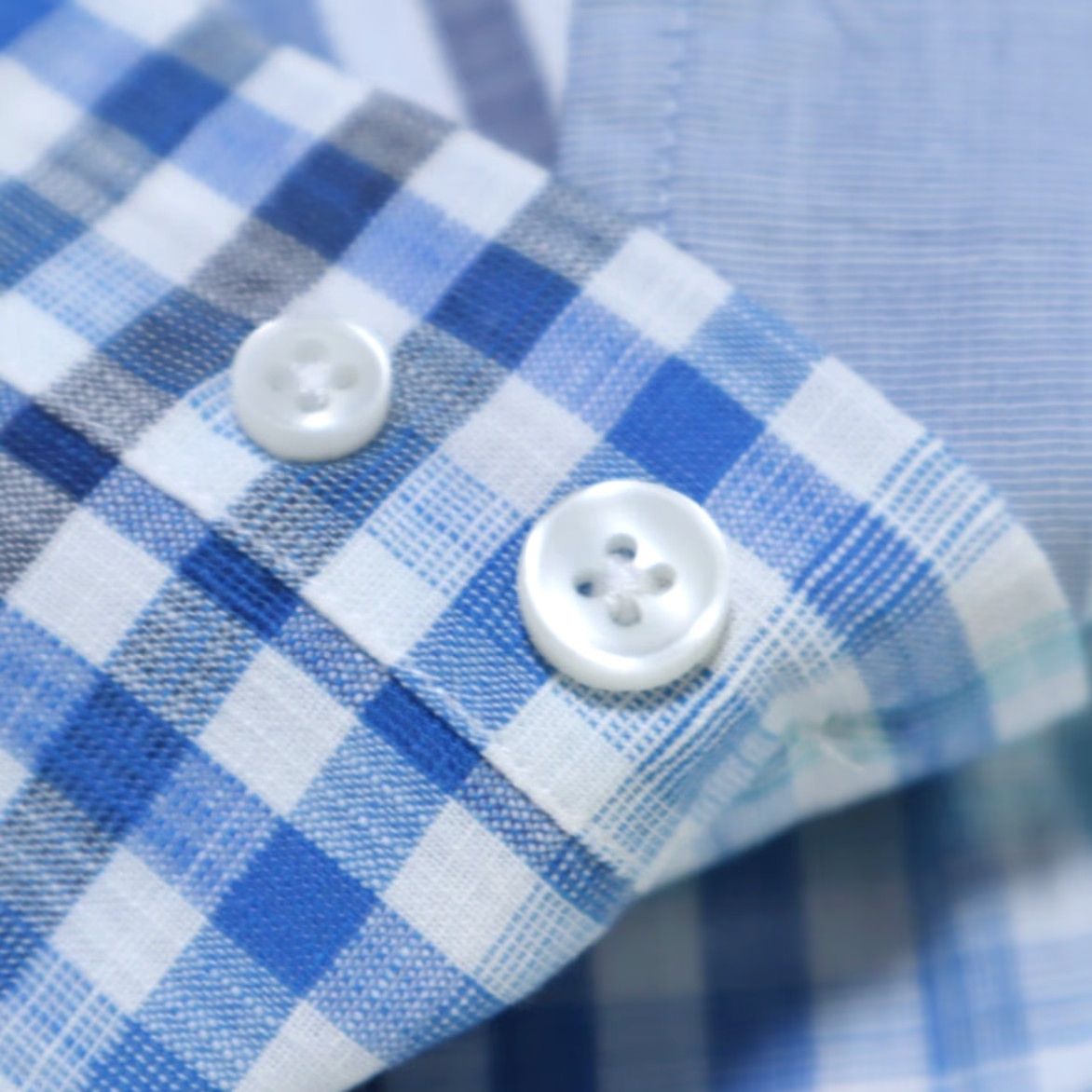 Vintage True Measure of a Man Shirt XL White Plaid Button Up Linen Cotton Blend Long Sleeve Mens Size US XL / EU 56 / 4 - 8 Thumbnail