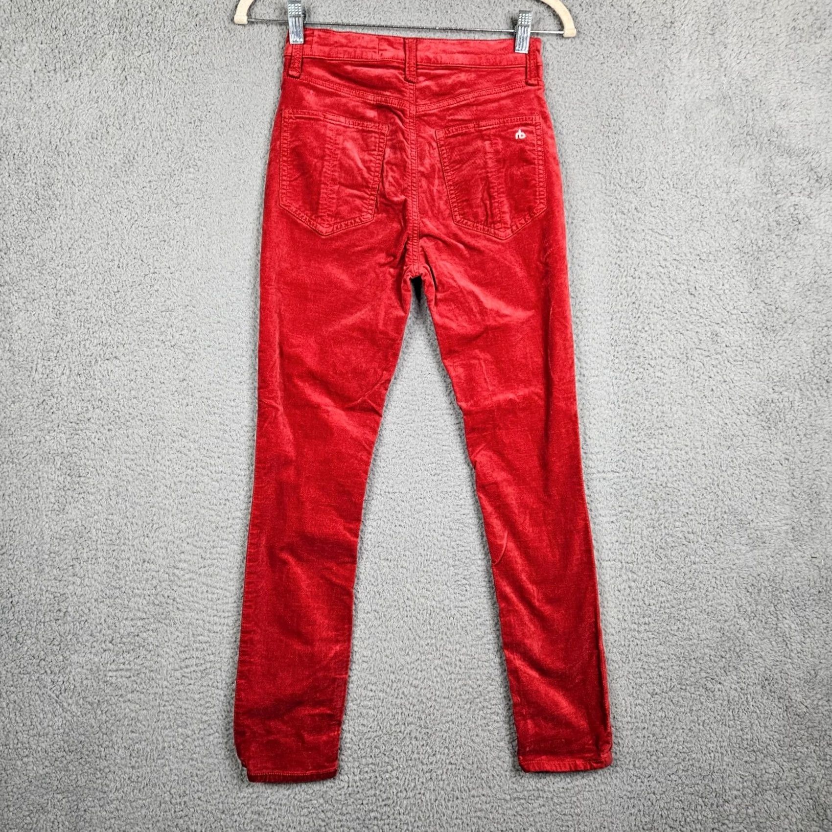 Rag & Bone rag & bone Women’s corduroy Skinny Red casual pants Size 24 Size 42" / US 20 - 2 Thumbnail