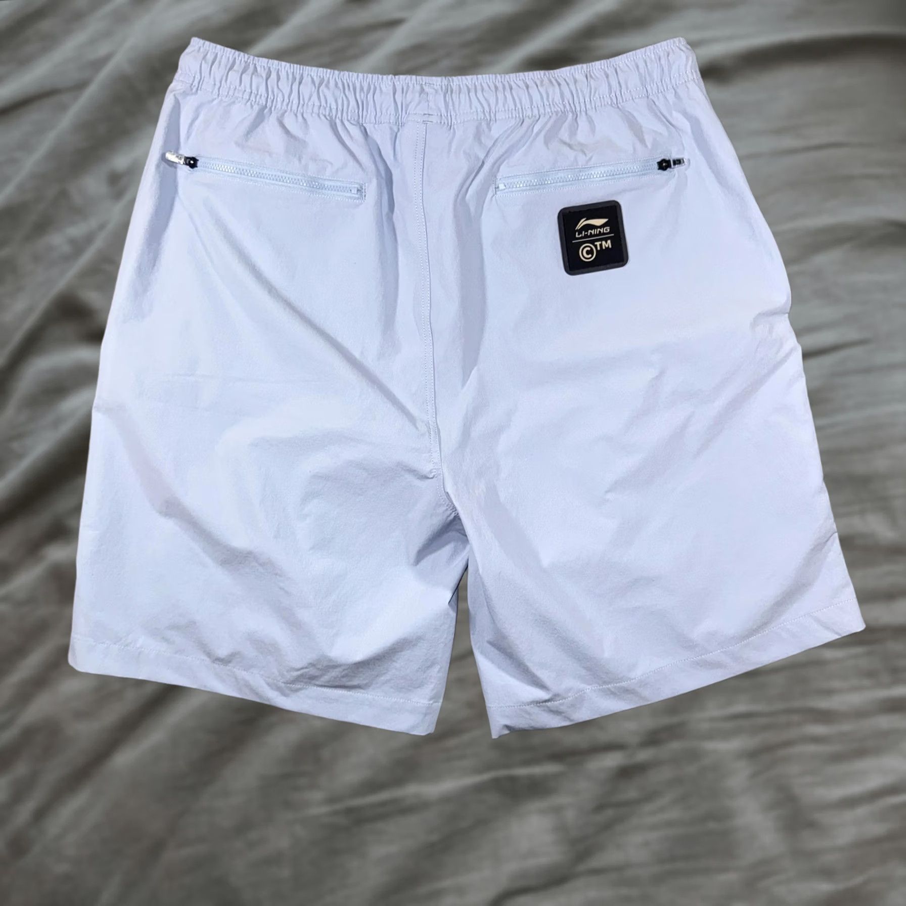 Li-Ning Li-Ning Shorts Mens Large Blue Cordura Drawstring Pocket Running Athletic Quick Dry Breathable Pockets Slim? Relaxed Size US 33 - 1 Thumbnail