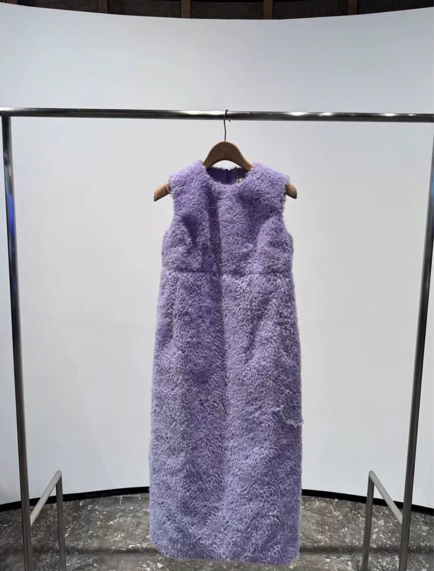 Comme des Garcons COMME des GARÇONS Sleeveless Purple Dress Size US S / EU 44-46 / 1 - 1 Thumbnail