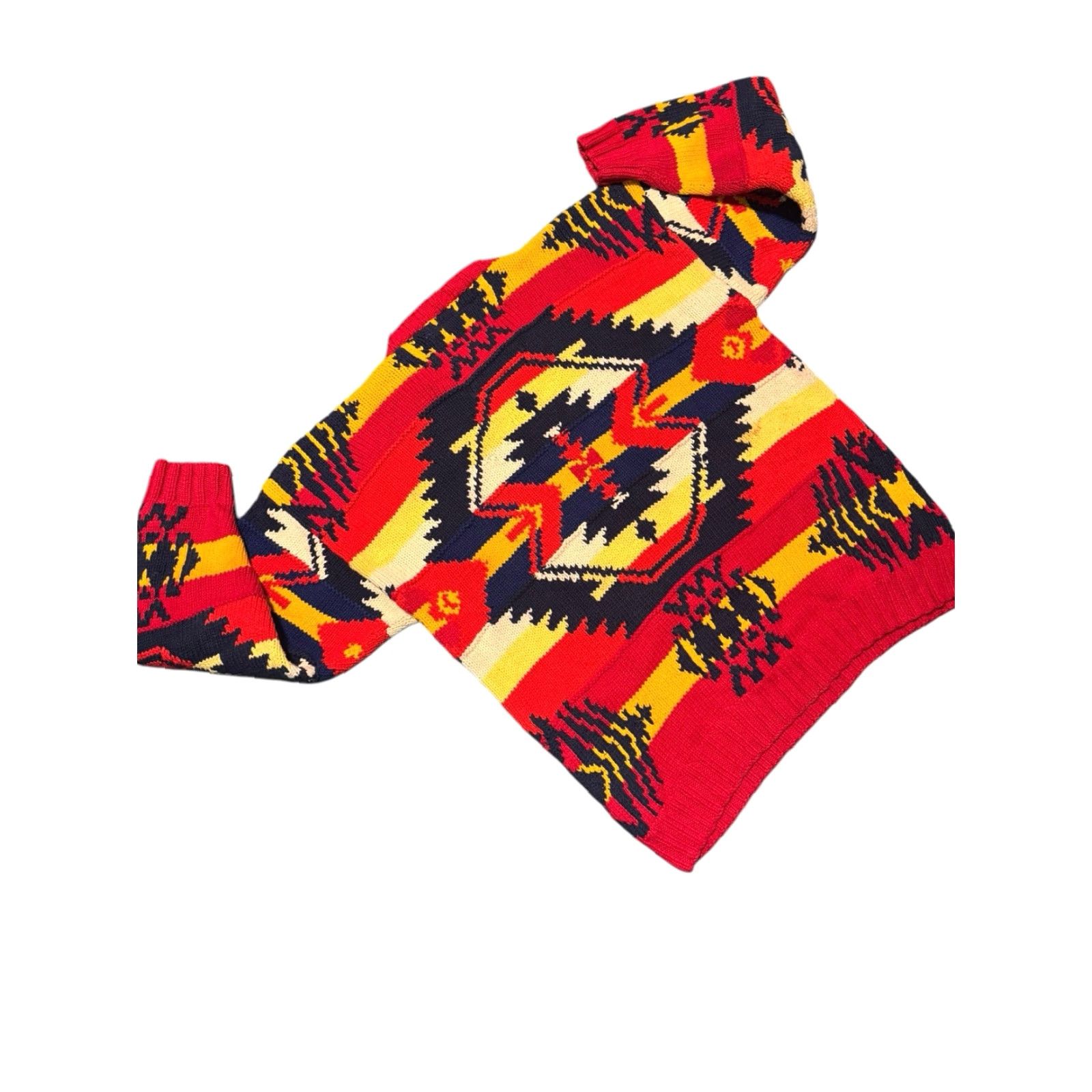 Tommy Hilfiger VINTAGE Tommy Hilfiger Classic Surplus Style Aztec Print Pullover Sweater L Rare Mens Size US L / EU 52-54 / 3 - 7 Thumbnail
