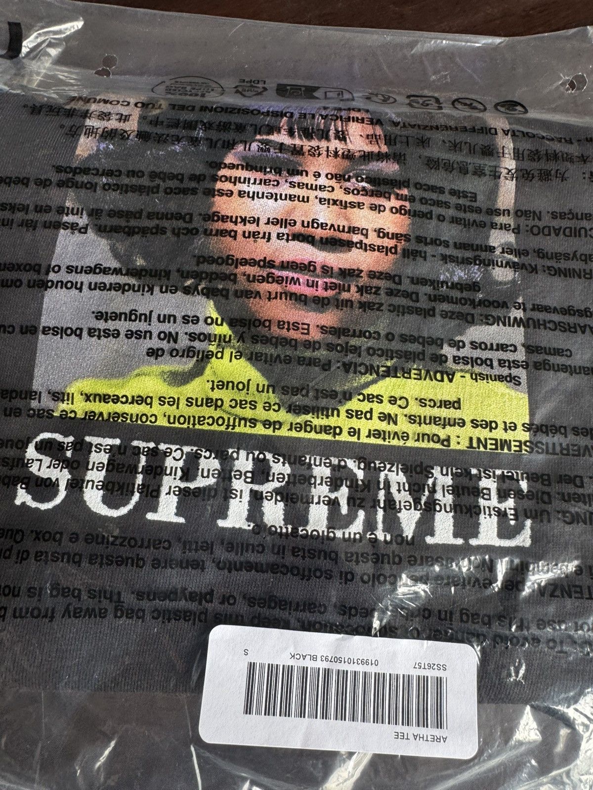 Supreme Supreme Aretha Franklin Tee Black Size US S / EU 44-46 / 1 - 2 Thumbnail