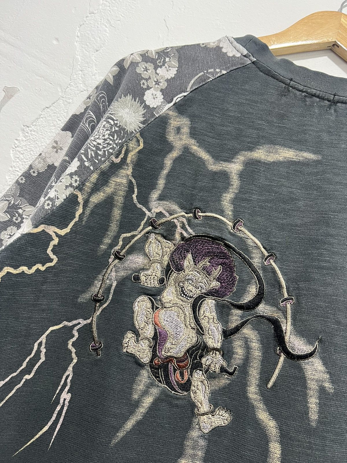 Japanese Brand × Kamakura × Vintage Vintage Karakuri Tamashi Embroidery Sukajan Crazy Backhit Tshirt Size US XL / EU 56 / 4 - 6 Thumbnail