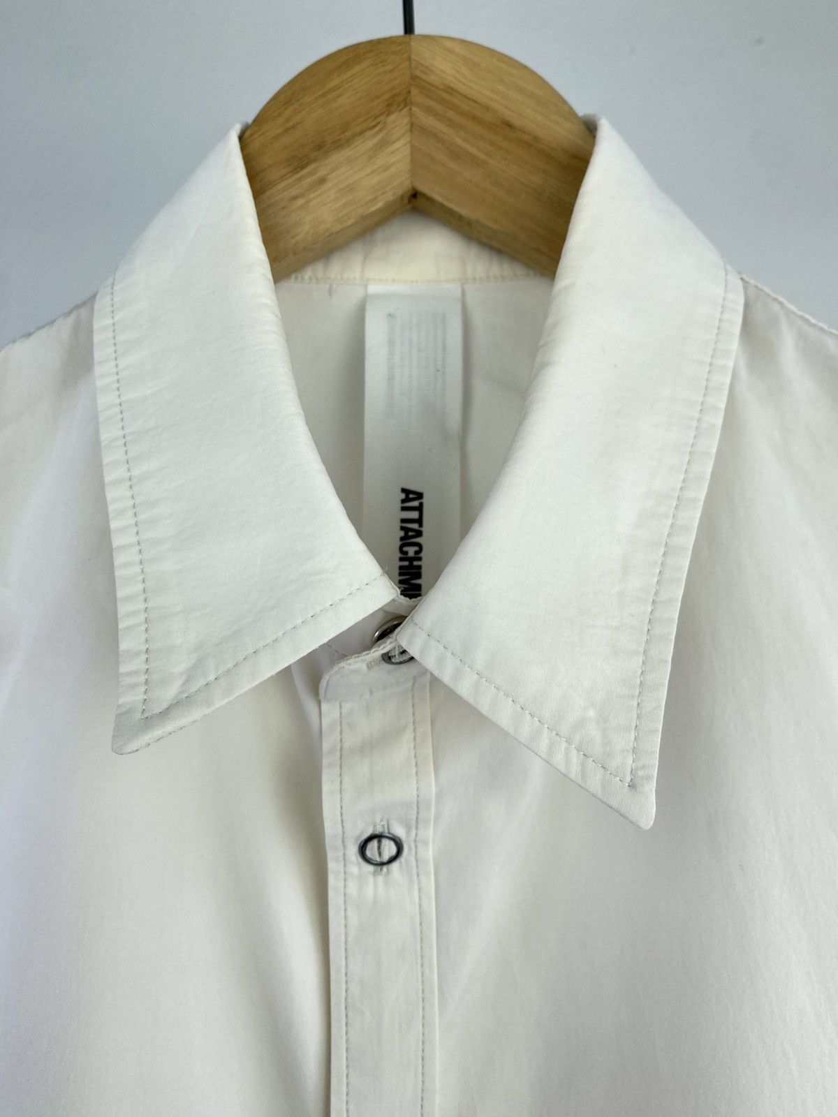 Attachment 2000’s Attachment Pleated Button up Shirt Size US L / EU 52-54 / 3 - 4 Thumbnail