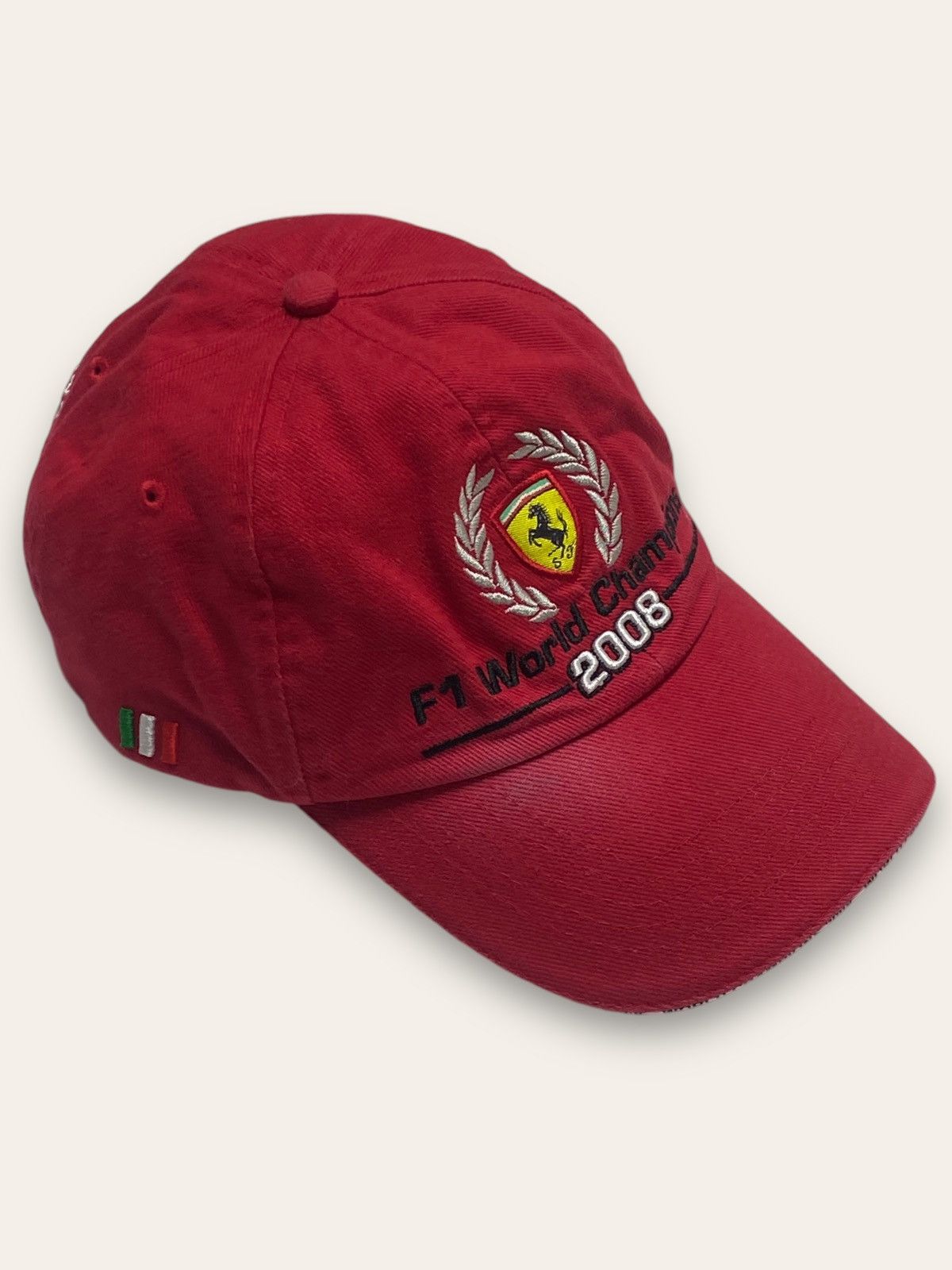 Ferrari 2008 Vintage FERRARI Racing Red Cap Big Logo Y2K Size ONE SIZE - 1 Thumbnail