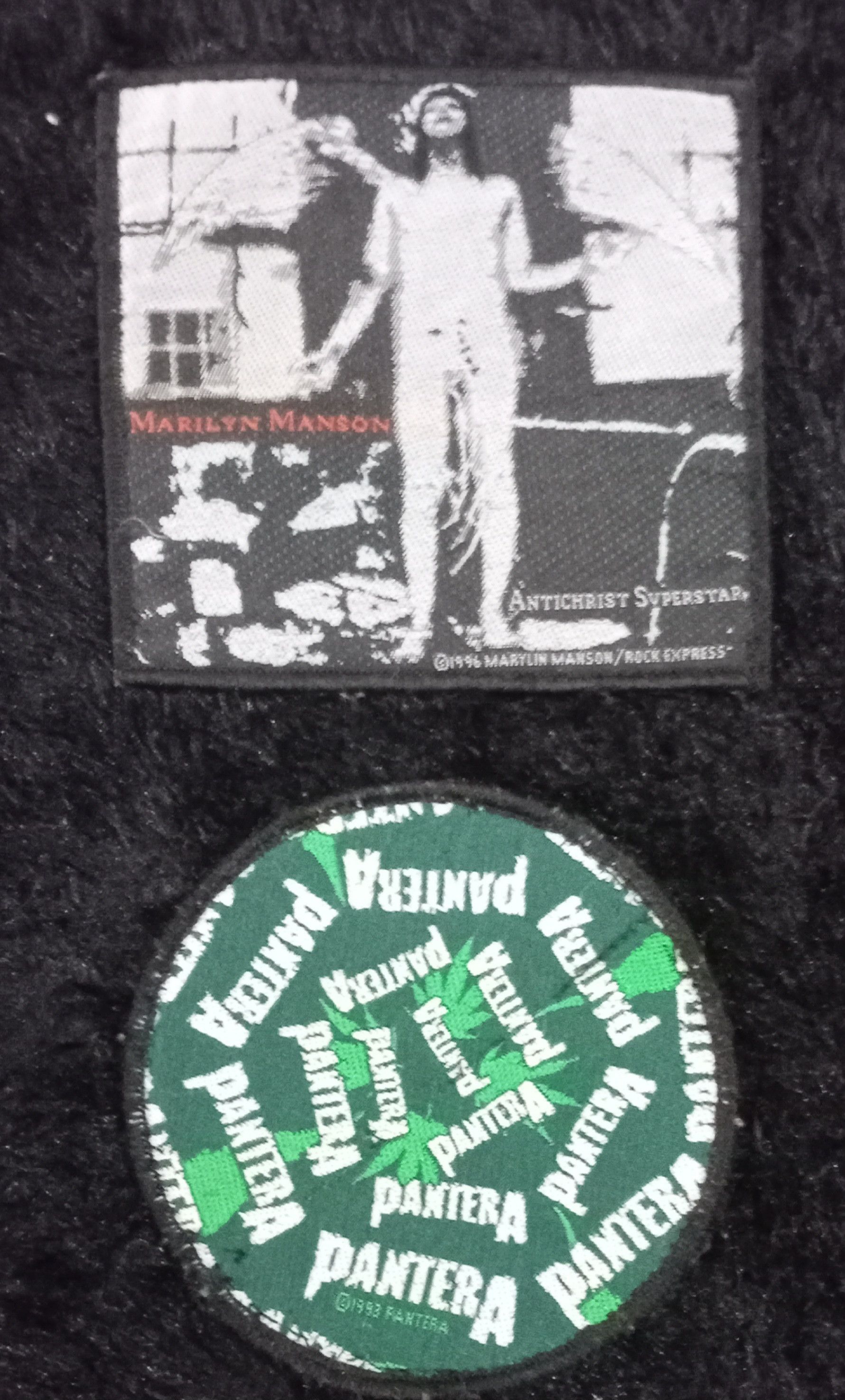 Marilyn Manson × Vintage VTG MARILYN MANSON PATCH Antichrist Superstar +Pantera Size ONE SIZE - 1 Thumbnail