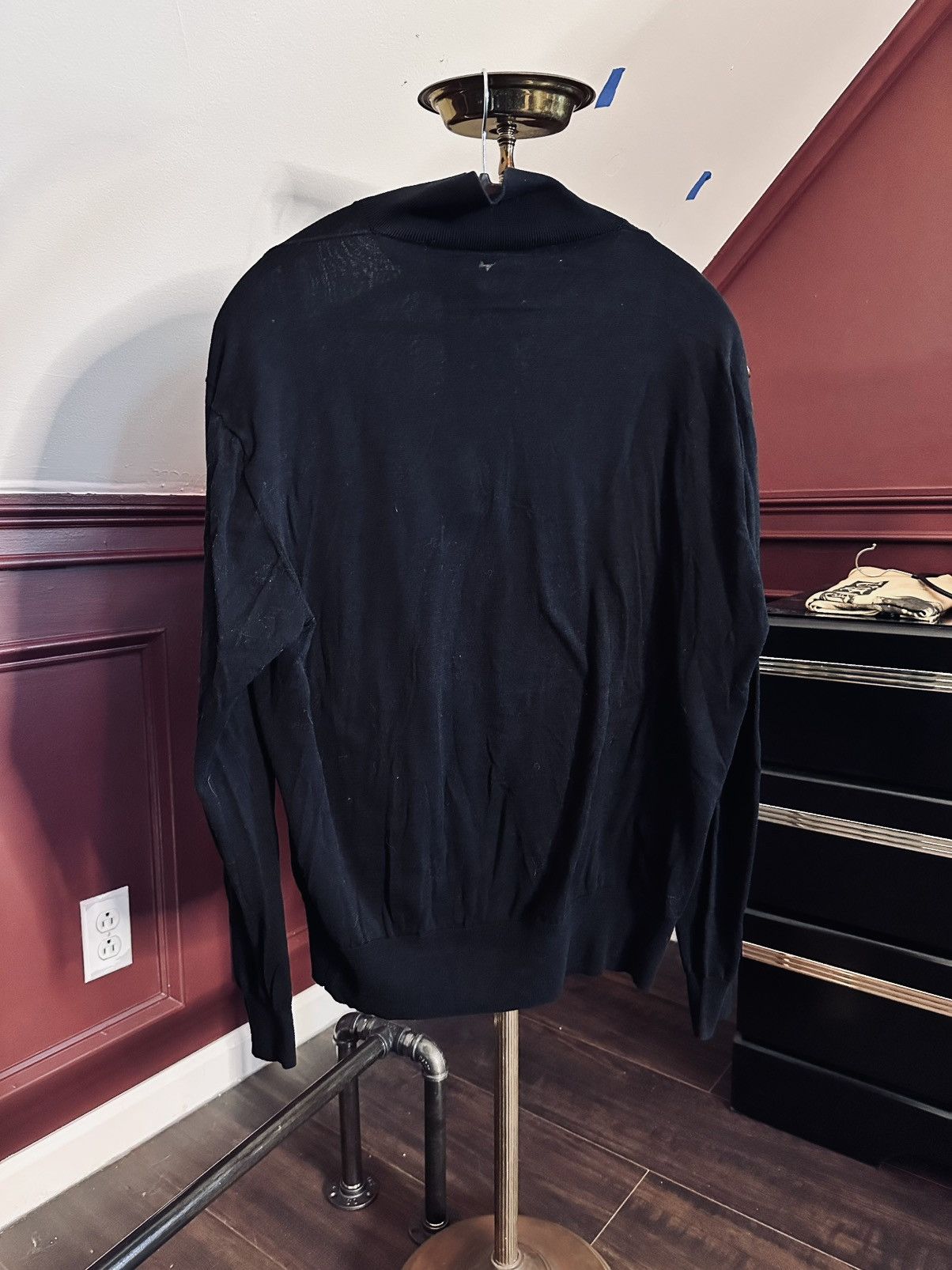 J. Peterman Buttoned knit turtleneck polo v-neck sweater vjntage cotton Size US L / EU 52-54 / 3 - 8 Thumbnail