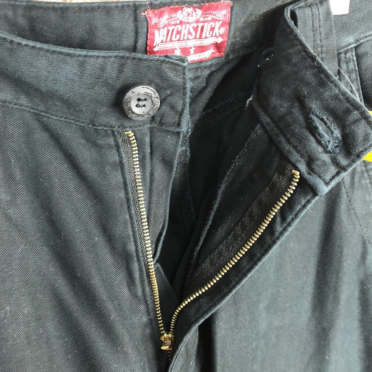 Japanese Brand Matchstick Black Cargo Multipocket Pants #A145 Size US 34 / EU 50 - 17 Thumbnail
