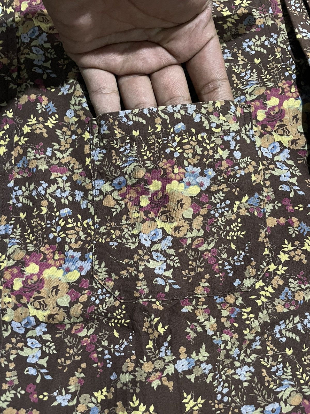 Yohji Yamamoto Ined Homme By Yohji Yamamoto Floral Pattern Shirt Size US L / EU 52-54 / 3 - 5 Thumbnail