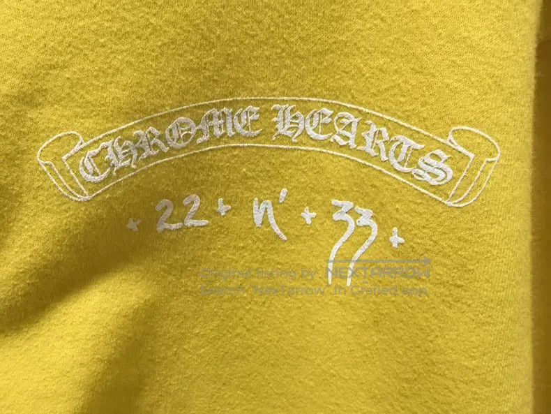 Chrome Hearts CHROME HEARTS Size L Yellow hooded sweater Size US L / EU 52-54 / 3 - 9 Thumbnail