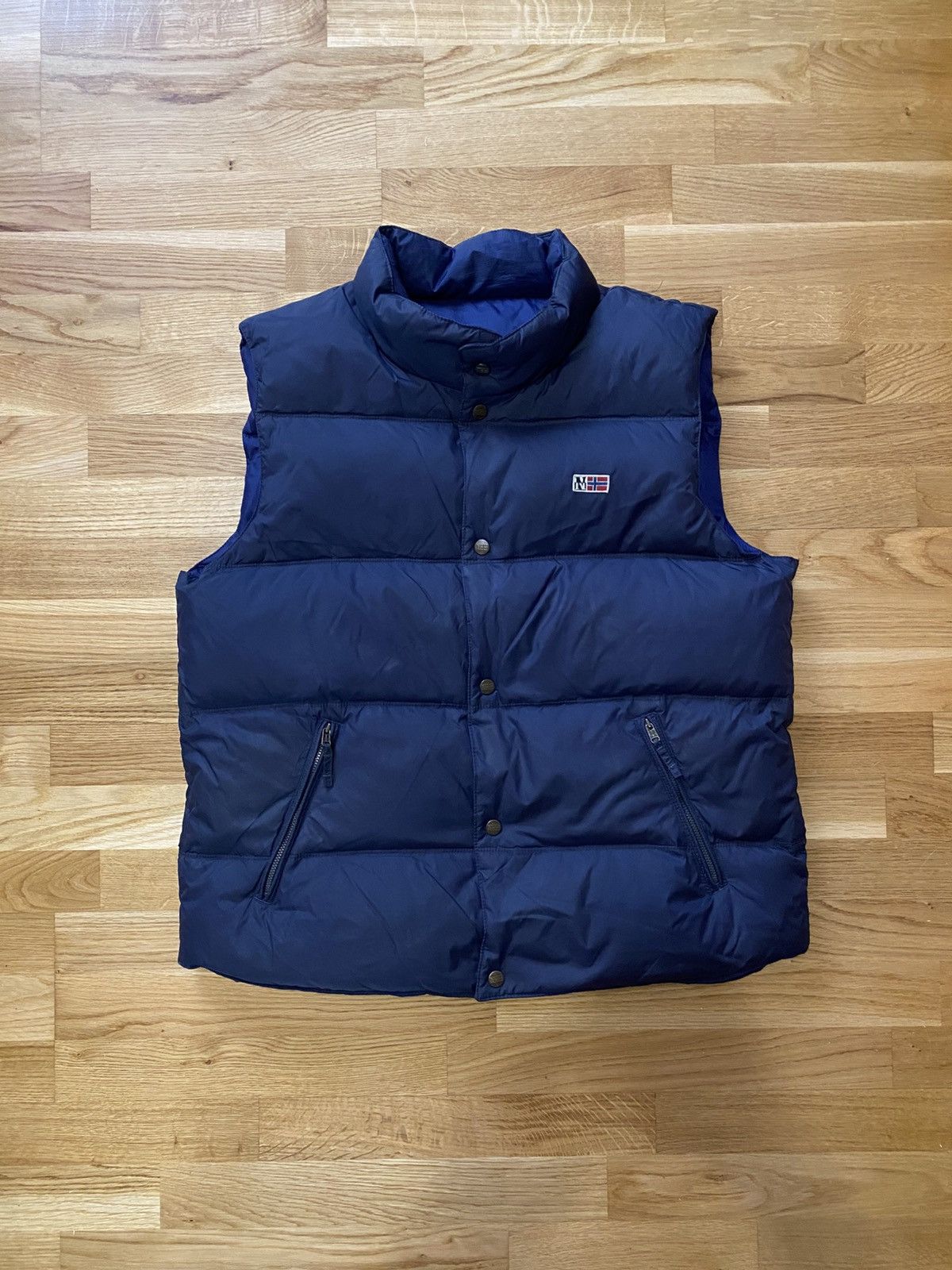 Napapijri Napapijri Vest Mens Reversible Puffer Down Blue XXL Size US XXL / EU 58 / 5 - 1 Thumbnail