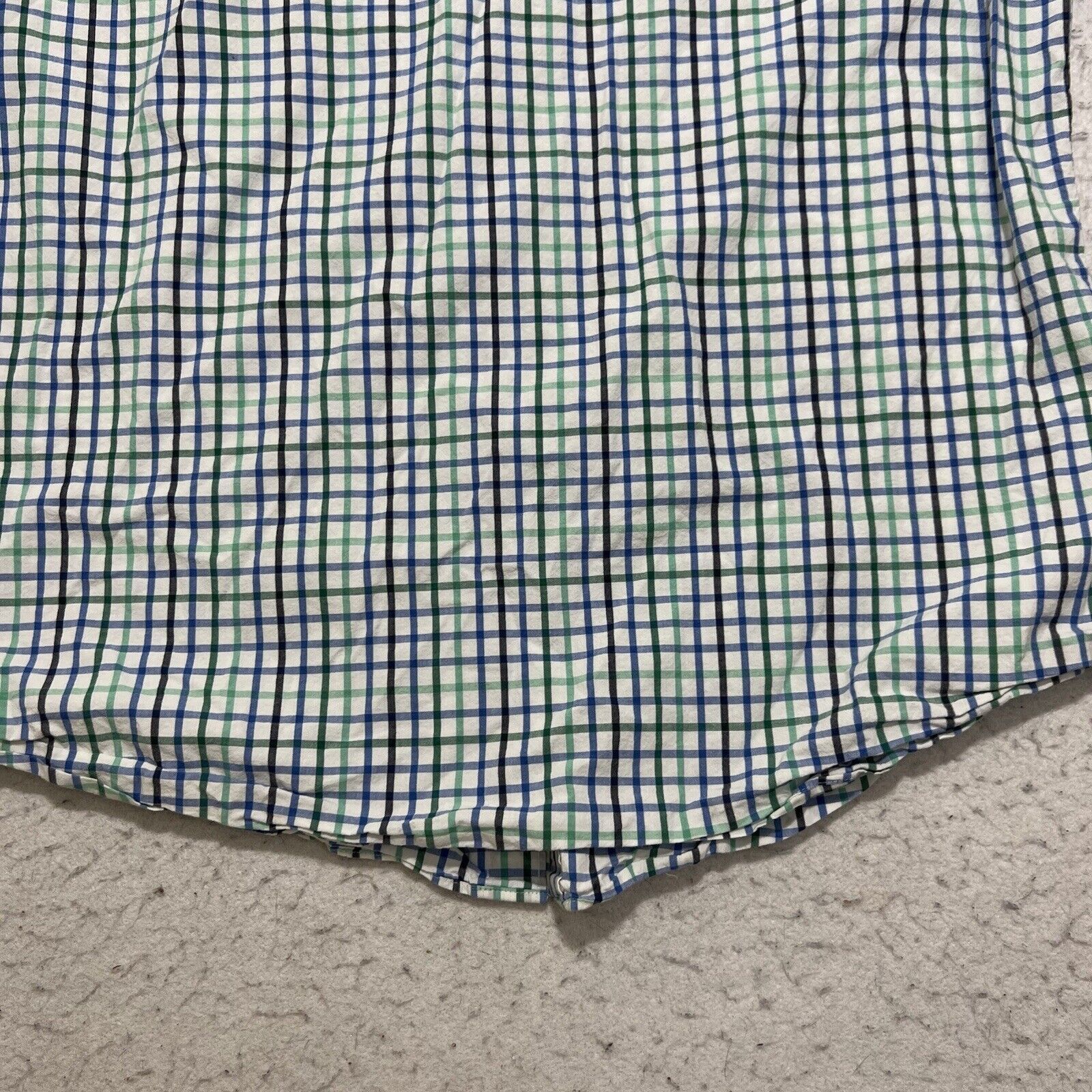 J.Crew J. Crew Button Up Blue Green Plaid Striped Dress Shirt Size US L / EU 52-54 / 3 - 11 Thumbnail