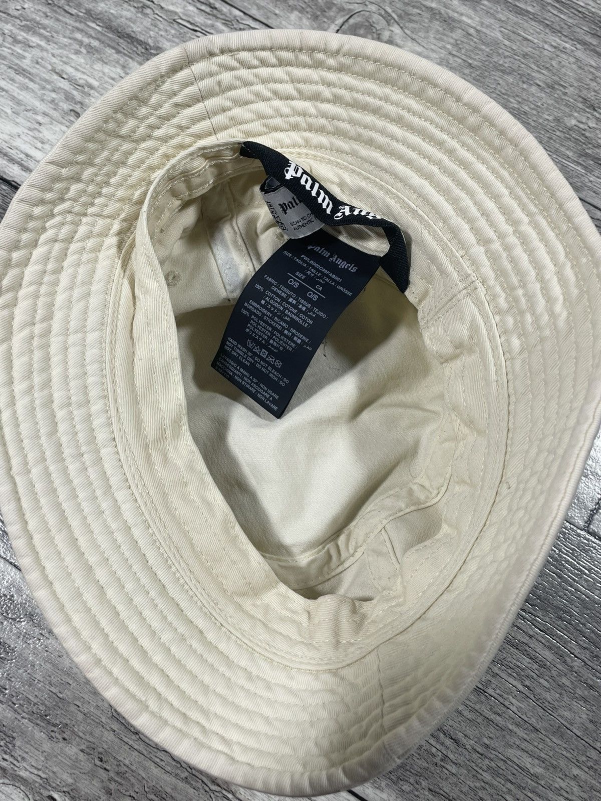 Palm Angels Palm Angels Unisex Embroidered Logo Bucket Size ONE SIZE - 3 Thumbnail