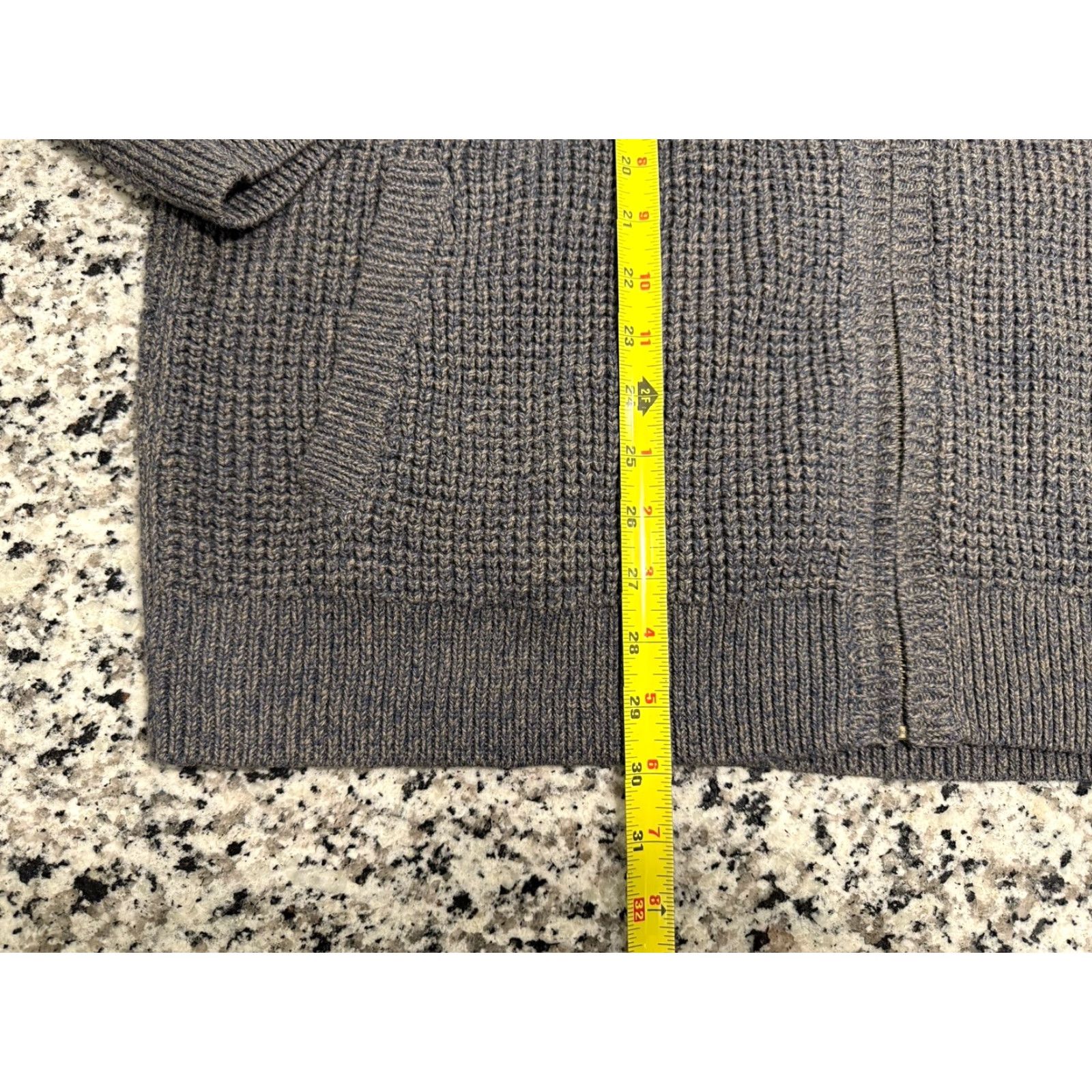 Vintage LL Bean Sweater Men XL Tall Dark Cinder Full Zip Mock Neck 100% Organic Cotton Classic Preppy Outdoor Mens Size US XL / EU 56 / 4 - 2 Thumbnail