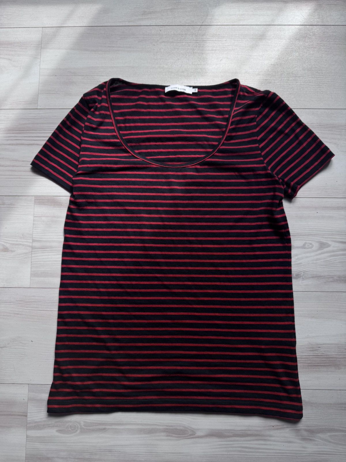 Samsoe Samsoe Samsoe Samsoe Noble Stripe Scoop Neck T-Shirt Archive Size US S / EU 44-46 / 1 - 1 Thumbnail