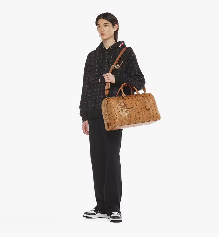MCM o1mt1gz0125 Size: OS / Dragon-Detailed Luggage Brown/Black Size ONE SIZE - 6 Thumbnail