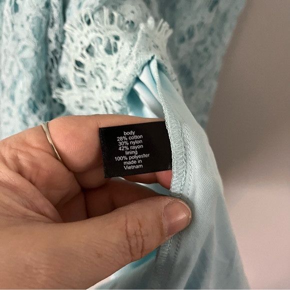 Other Lane Bryant Light Blue Lace Dress size 26P Size 4XL / US 24-26 - 5 Thumbnail