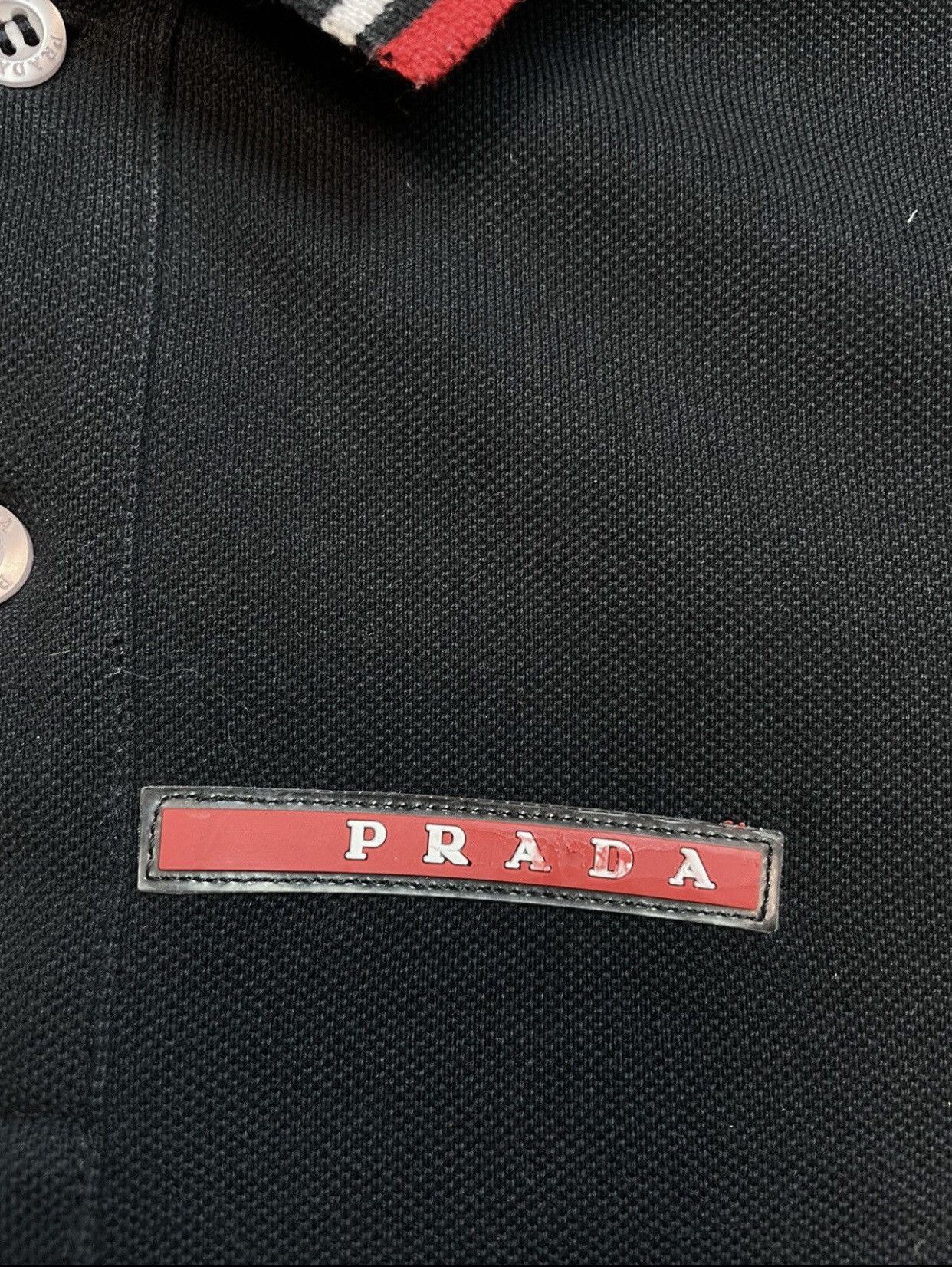 Prada Prada red tab polo black Size US M / EU 48-50 / 2 - 6 Thumbnail