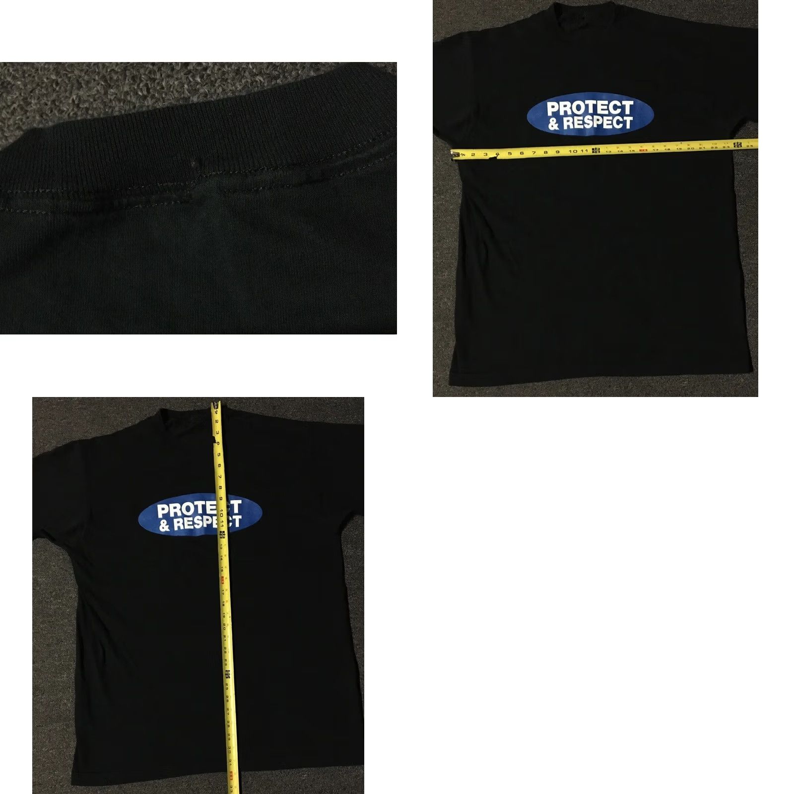 Vintage VINTAGE 90s USA Single Stitch Protect & Respect AIDS HIV Awareness Shirt XL Black Men T-Shirt Short Sleeve Health/Medicine Theme Size US XL / EU 56 / 4 - 8 Thumbnail