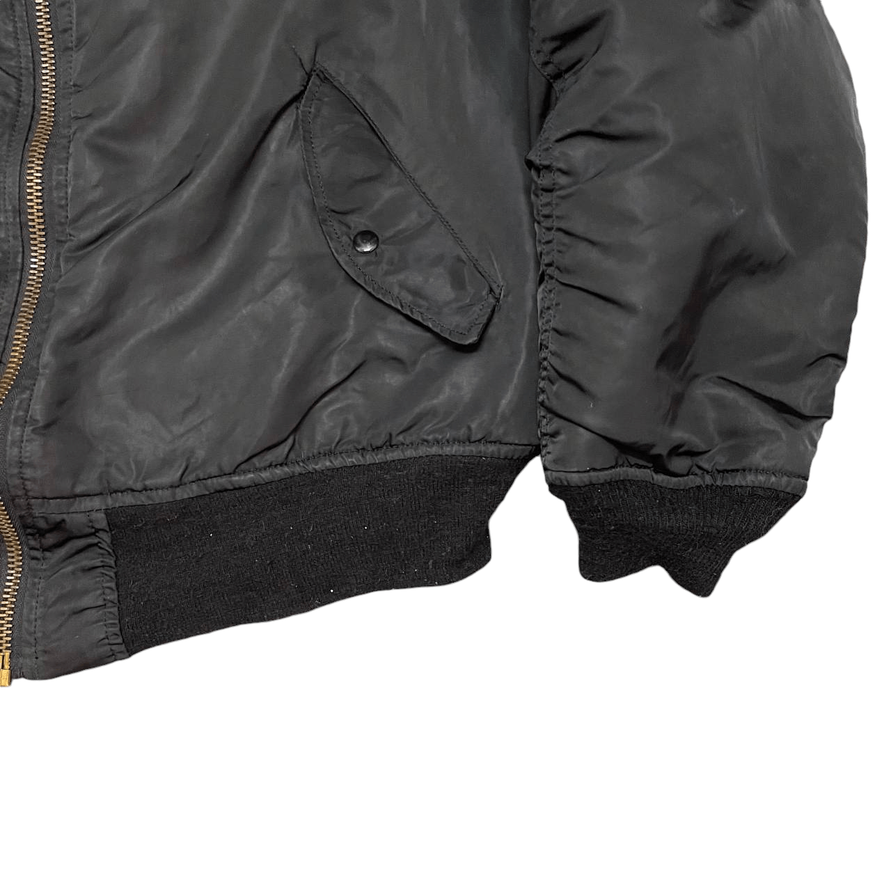 Alpha Industries Vintage Alpha Industries Ma 1 Bomber Jacket Military Black Size US XL / EU 56 / 4 - 5 Thumbnail