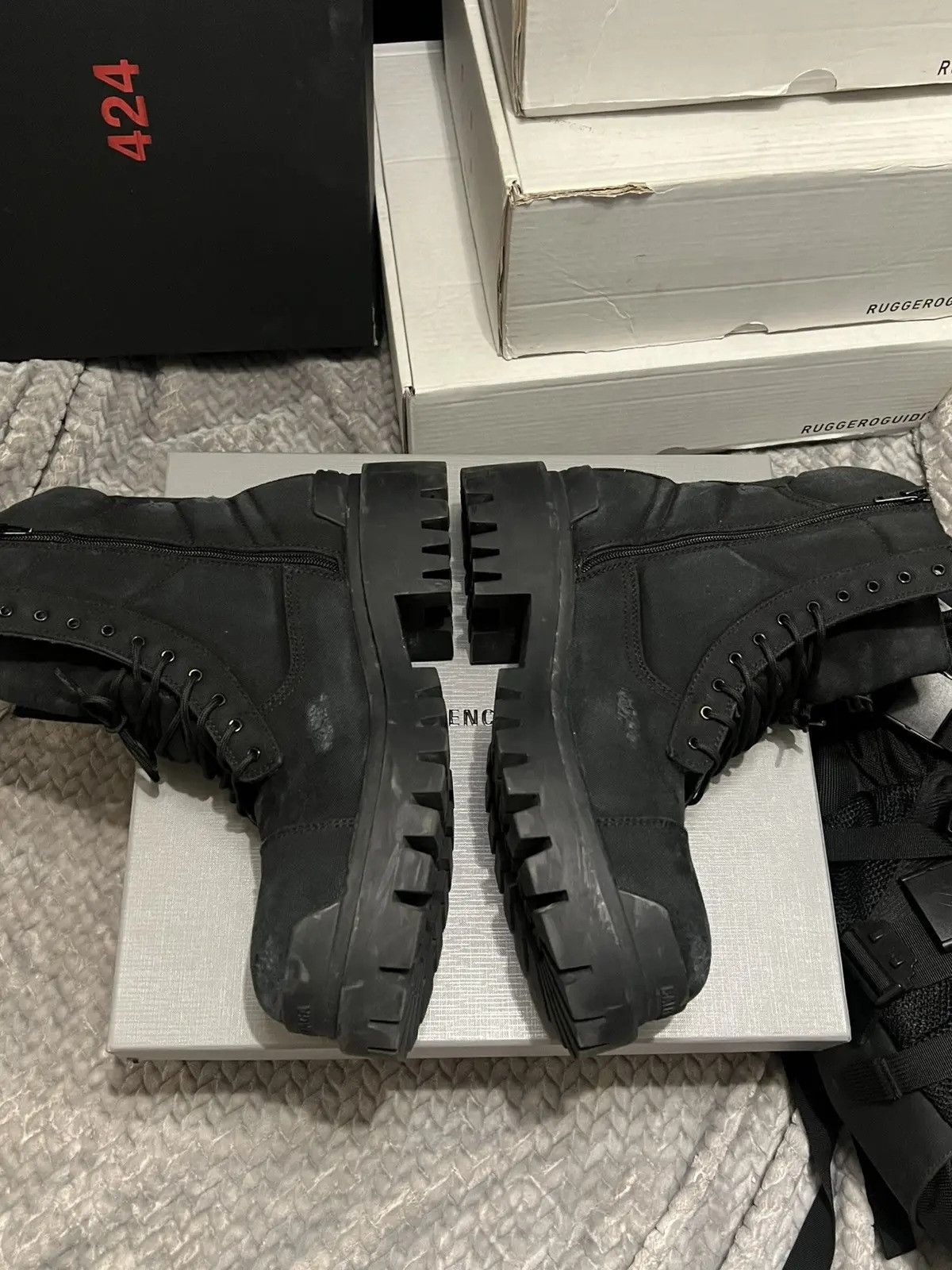 Balenciaga Balenciaga Combat Strike Boots Size US 11 / EU 44 - 3 Thumbnail