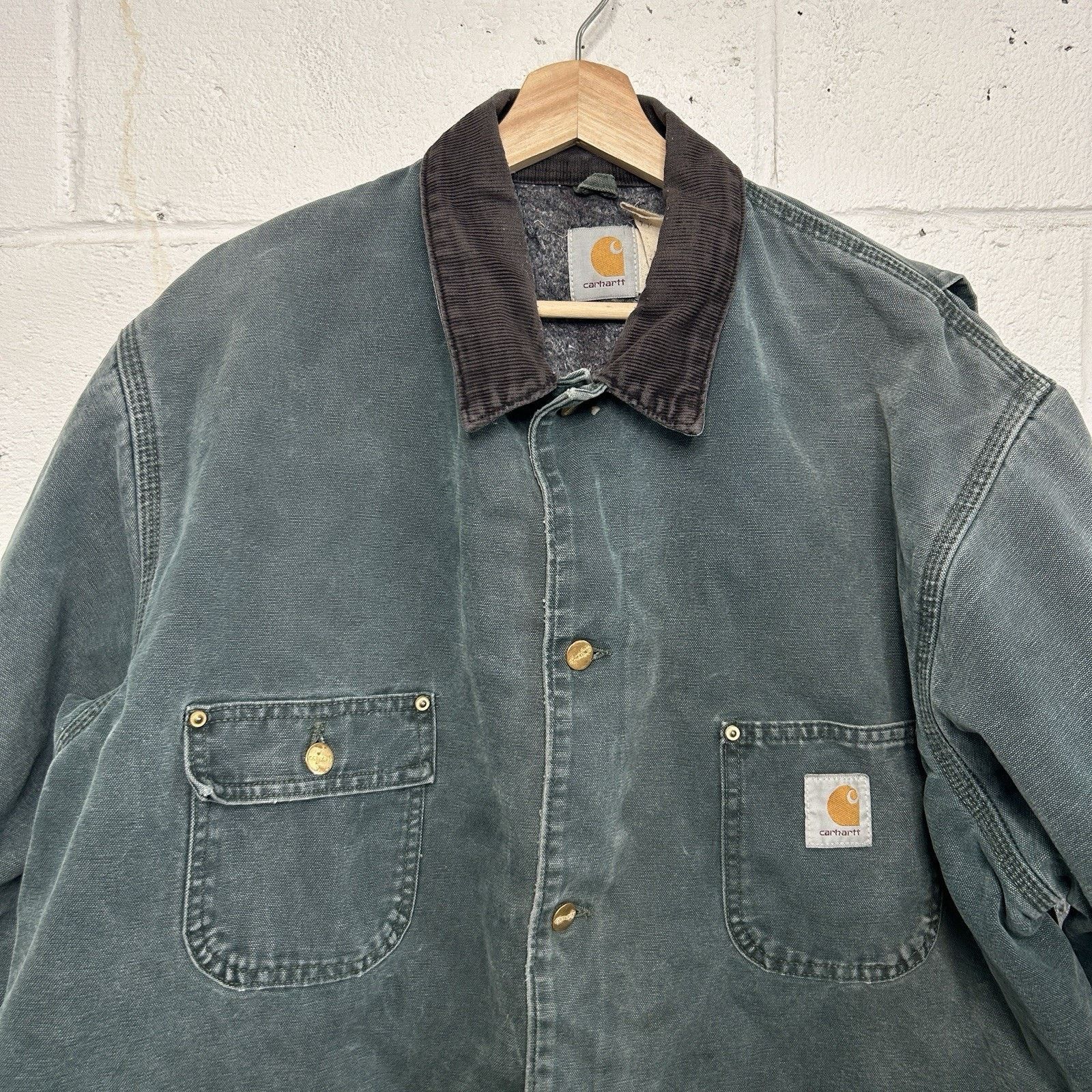 Carhartt Vintage Carhartt Blanket-Lined Chore Coat “Hunter Green” Size US XL / EU 56 / 4 - 3 Thumbnail