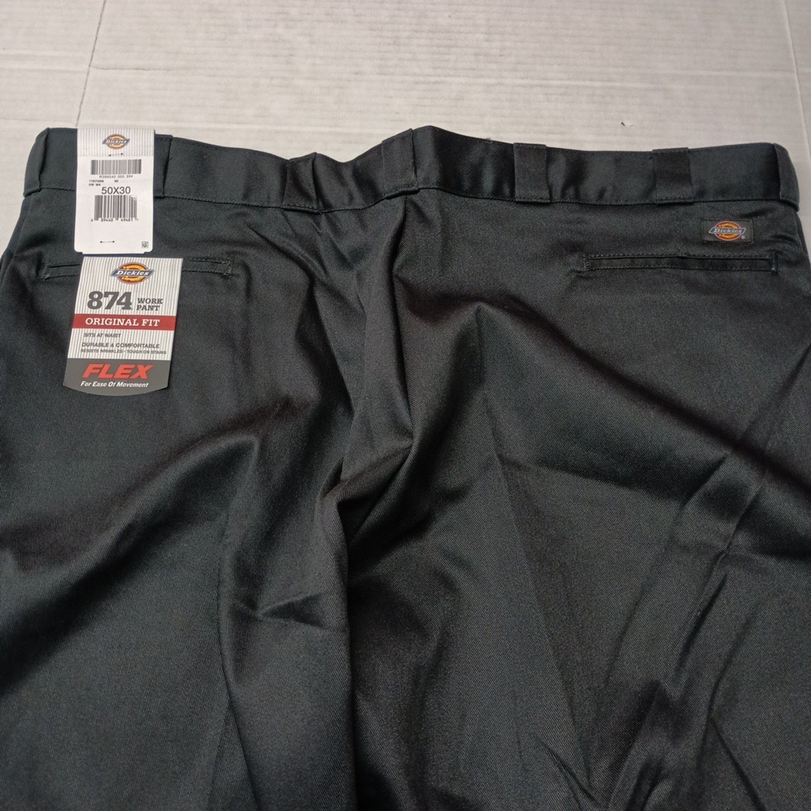 Dickies Dickies 874 Work Pants Men's 50x30 Black Original Fit Flex Size US 44 / EU 60 - 7 Thumbnail