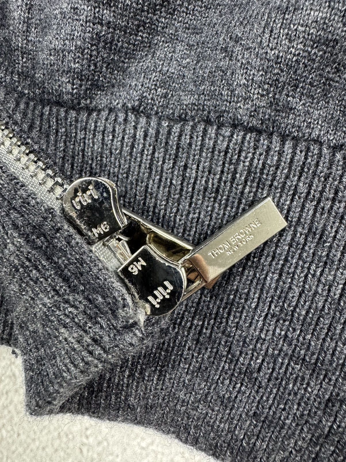 Thom Browne Thom Browne Wool Gray Zip Hoodie Classic Japan Pullover Size US L / EU 52-54 / 3 - 8 Thumbnail