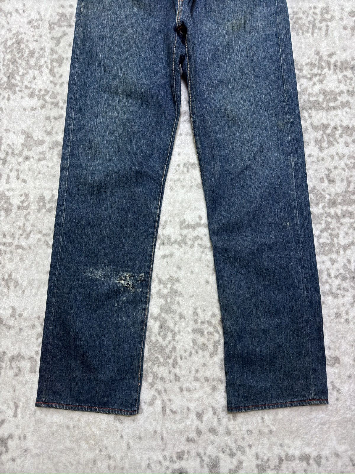 Hysteric Glamour Vintage Mr. Greedy Daicock Distressed Graphic Denim Jeans Size US 30 / EU 46 - 4 Thumbnail