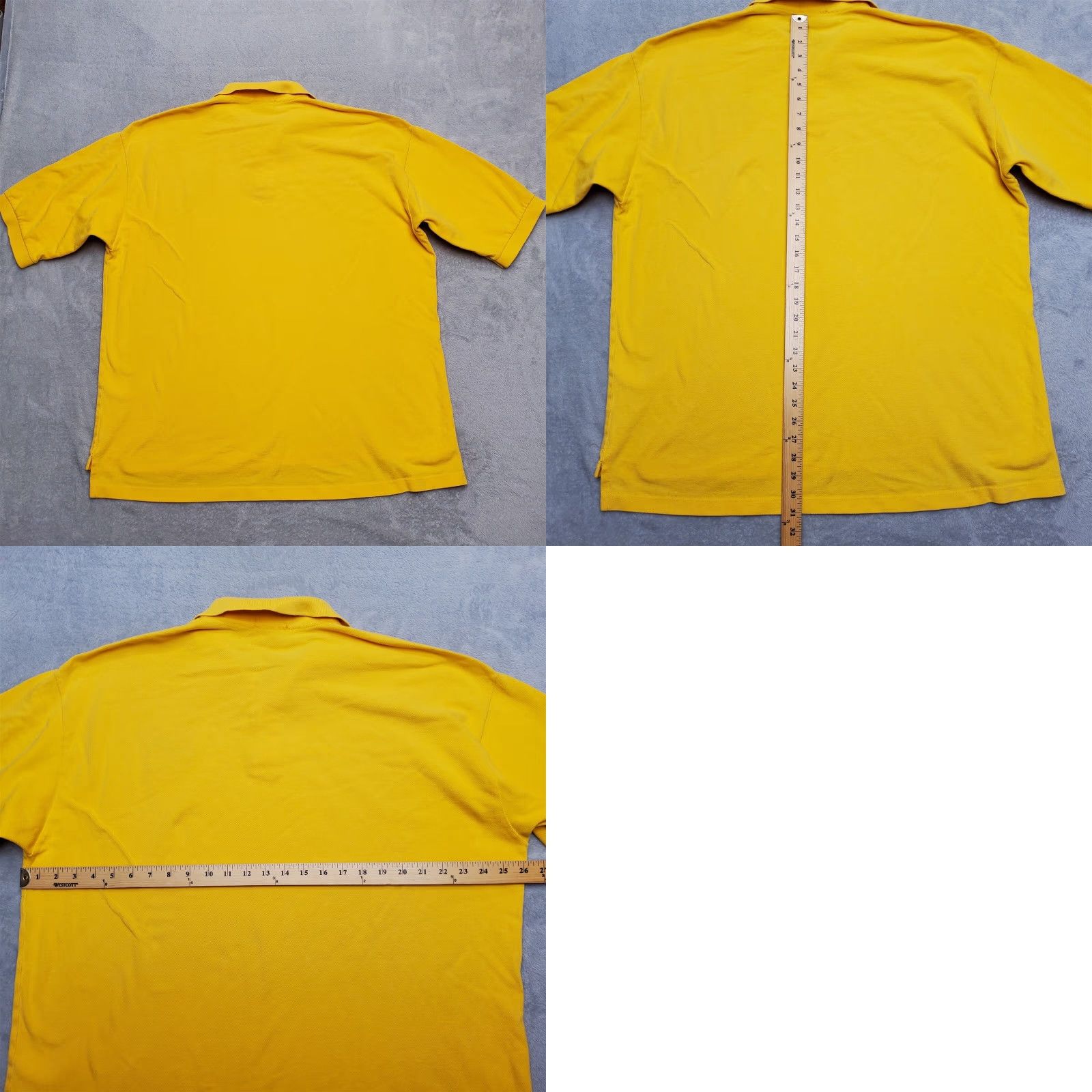 Vintage VINTAGE Vantage Polo Shirt Mens 2XL Yellow 100% Cotton Casual BC 80s 90s Solid Short Sleeve Collared Golf Walking Mens Size US XXL / EU 58 / 5 - 8 Thumbnail