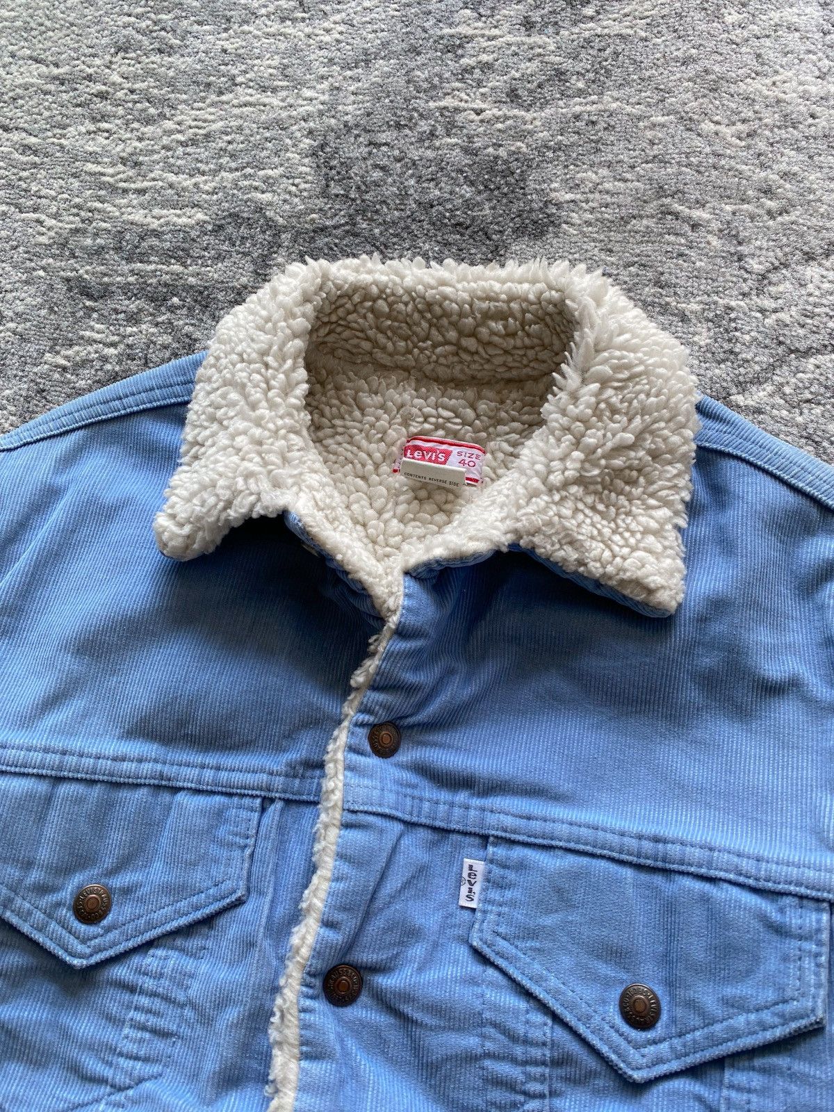 Levi's 80’s Levis Trucker Sherpa Made In USA Size US M / EU 48-50 / 2 - 2 Thumbnail