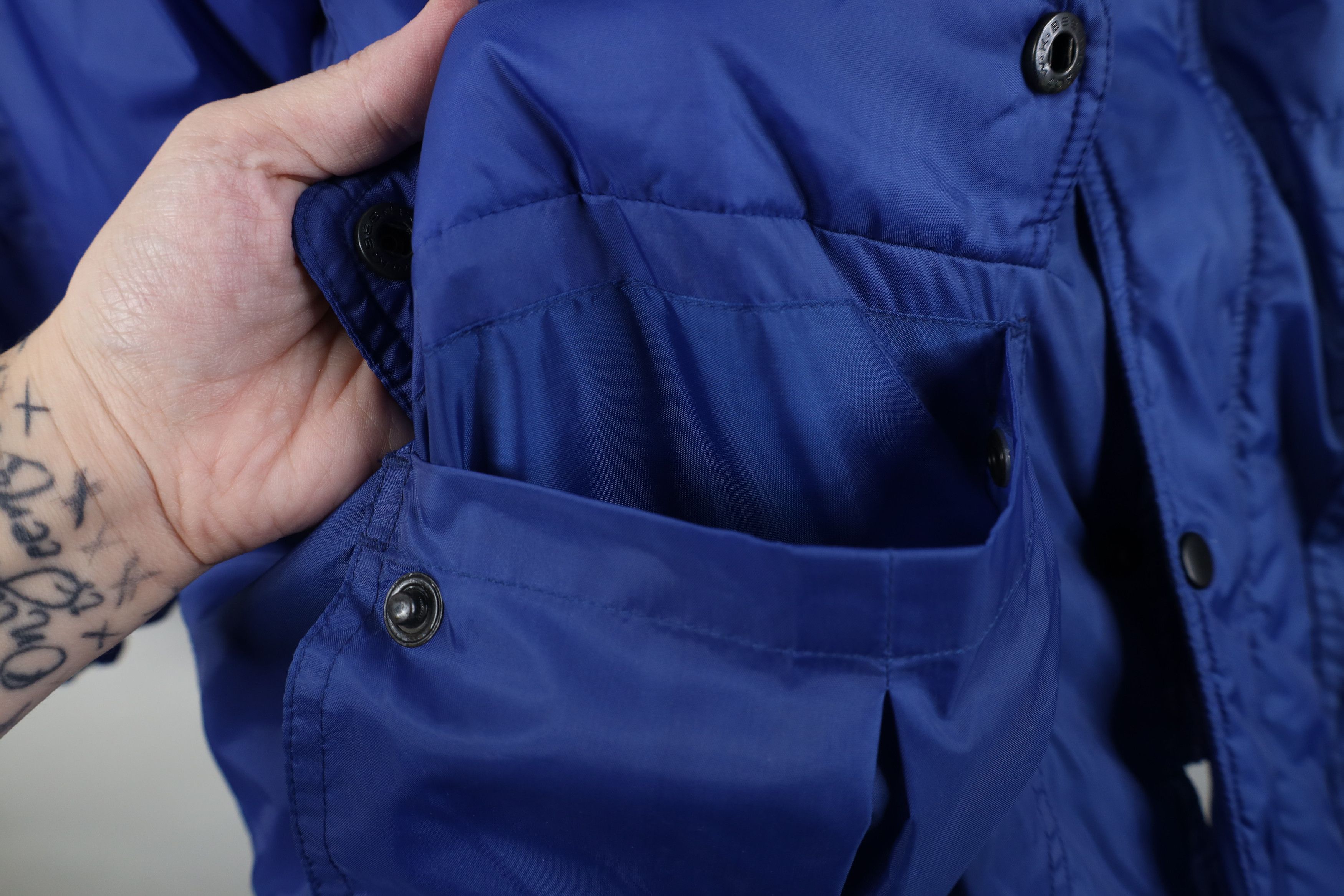 Vintage Vintage 90s Streetwear Block Full Zip Puffer Jacket Blue Size US XXL / EU 58 / 5 - 8 Thumbnail