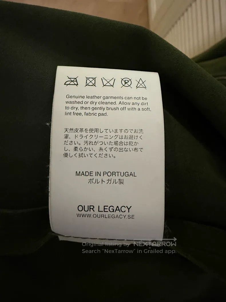 Our Legacy Our Legacy Military green suede jacket Size US M / EU 48-50 / 2 - 8 Thumbnail