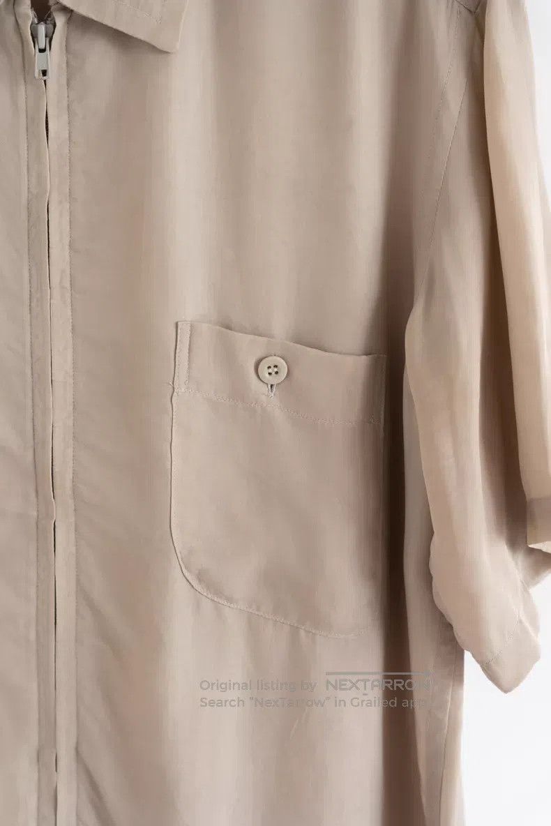 Yohji Yamamoto Yohji Yamamoto 04ss earth-colored cuprammonium zipper shir Size US L / EU 52-54 / 3 - 4 Thumbnail