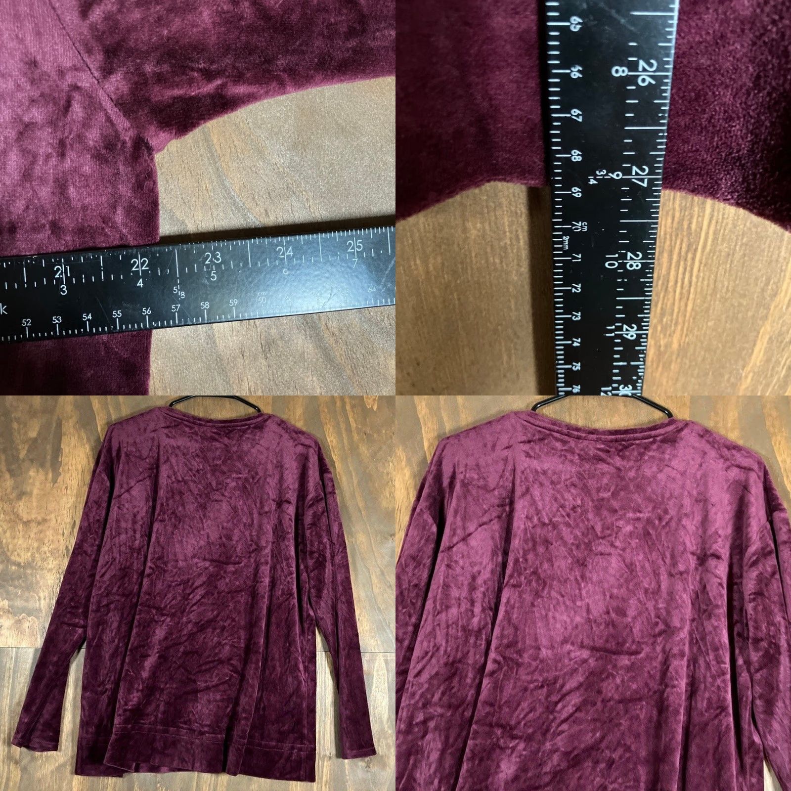 J. Jill Pure Jill Womens Sweater Burgundy Velvet Pullover Soft Pima Modal Blend XL Size XL / US 12-14 / IT 48-50 - 8 Thumbnail