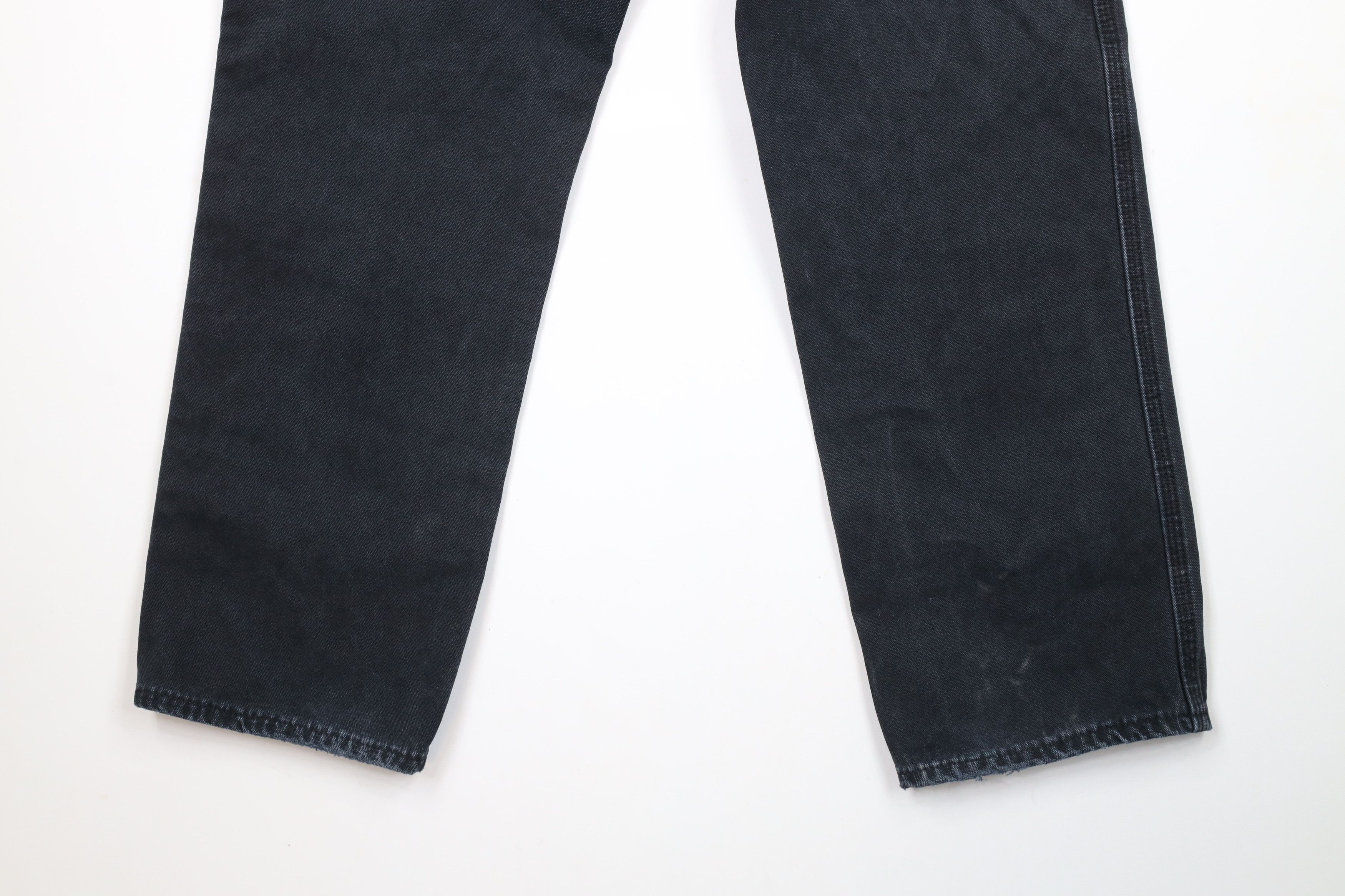 Dickies × Vintage Vintage Dickies Spell Wide Leg Canvas Dungaree Pants Black Size US 33 - 14 Thumbnail