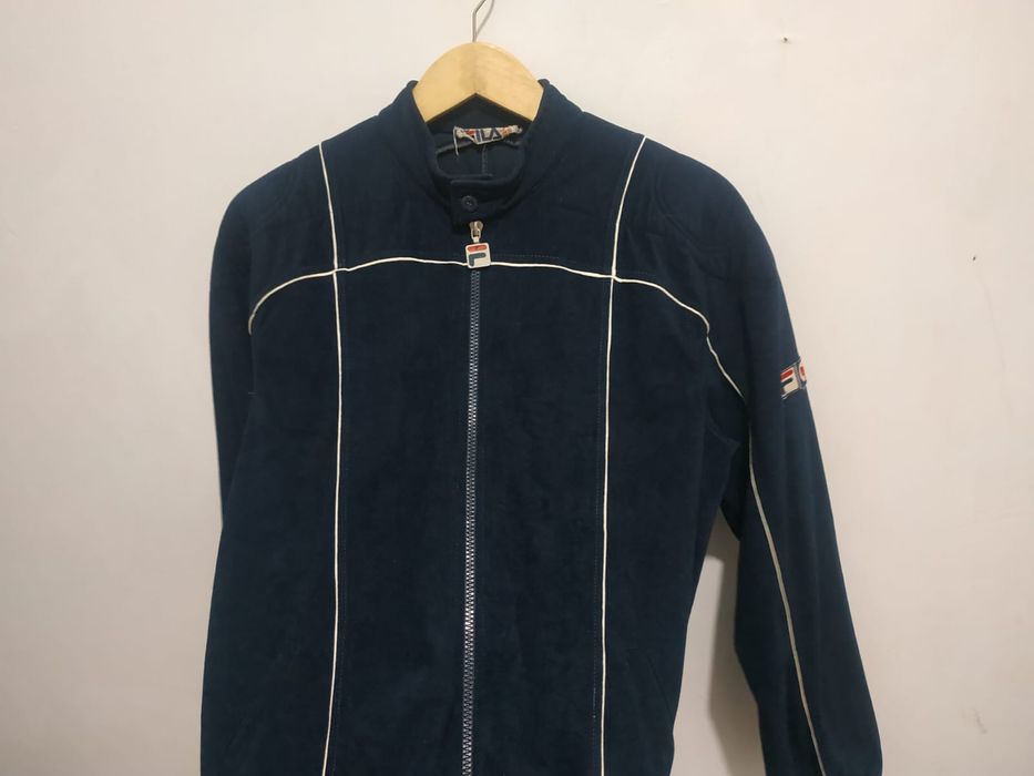 Fila Vintage Settanta Track Top Navy, Borg, BJ